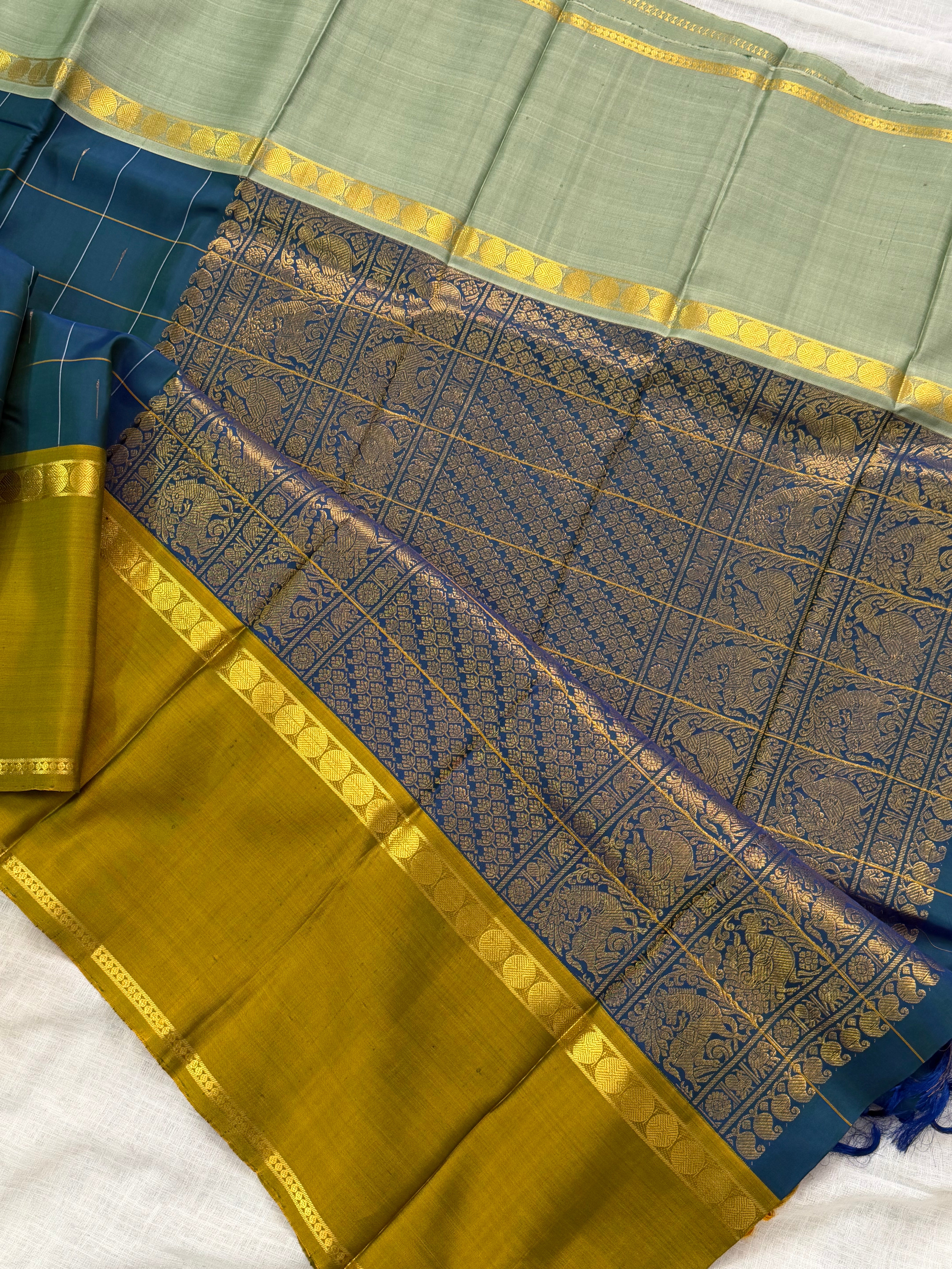 Ganga Jamuna kattam Butta  / Arani silk