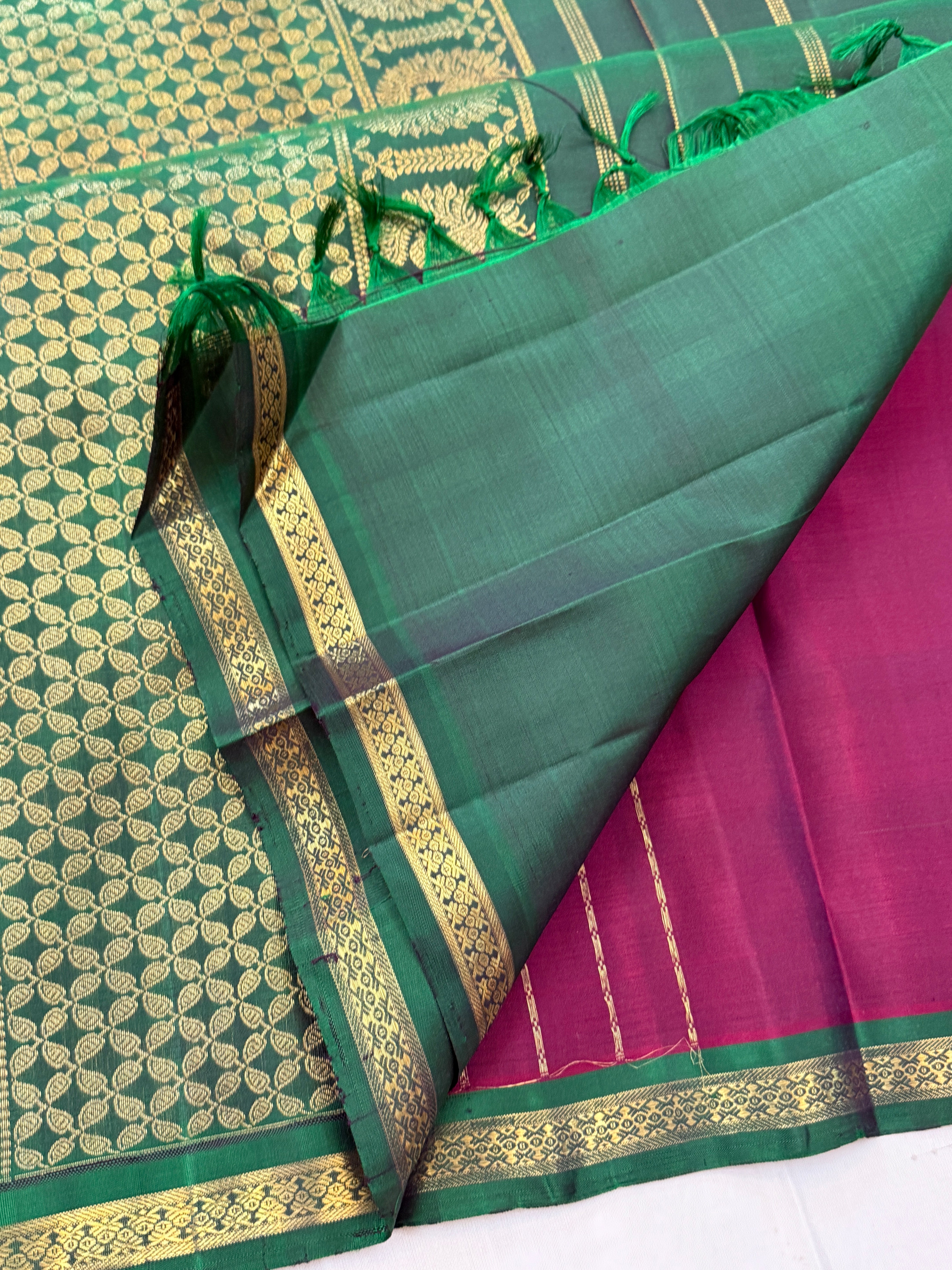 Laksham butta small border/ Kanjipuram silk CLSA10717