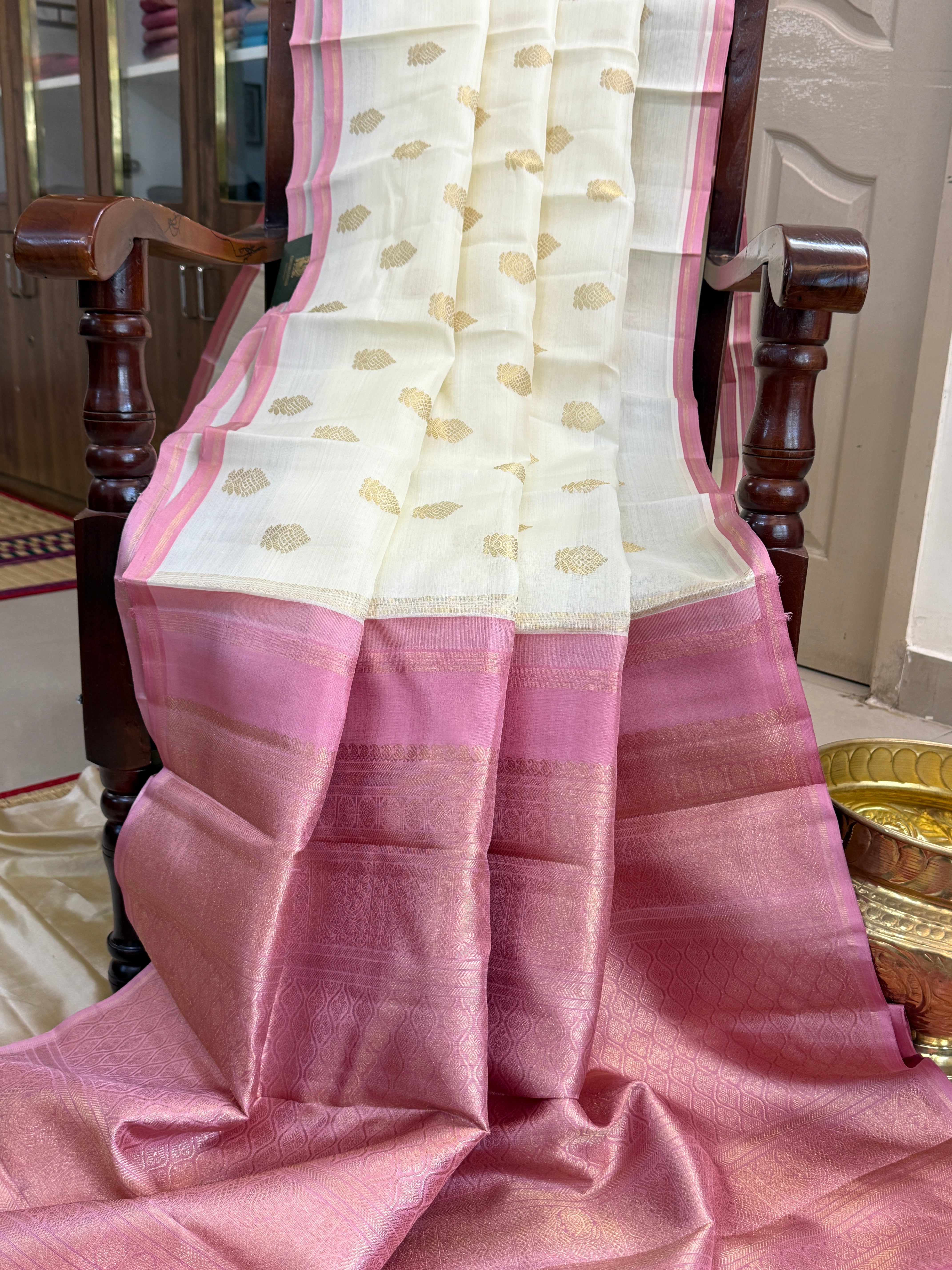Organza silk saree / clsa 11133