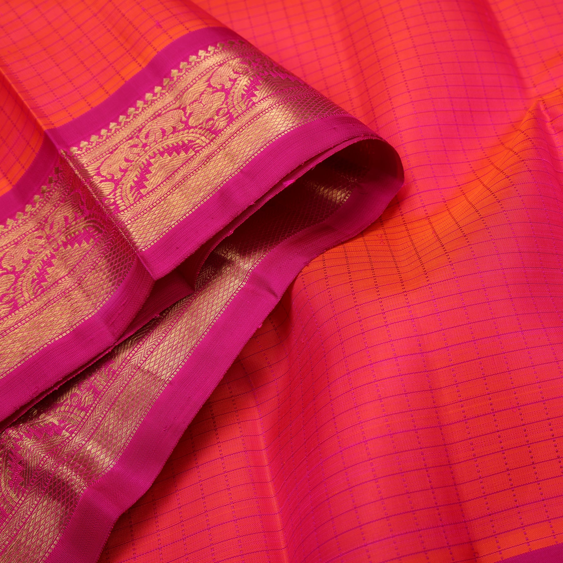 Kanagambaram Kattam / kanjipuram silk