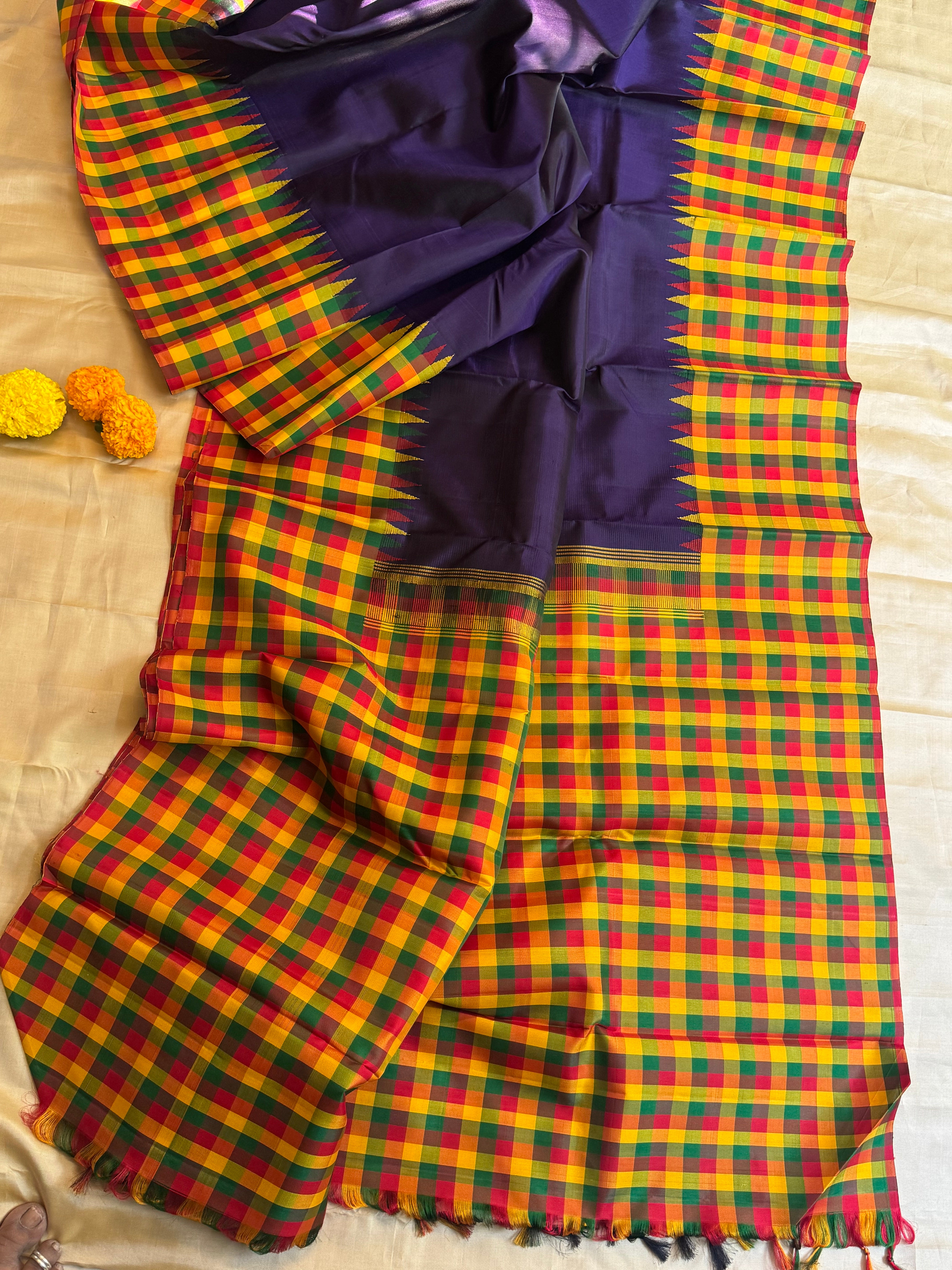 Paalum pazhamum kattam  korvai / Arani silk
