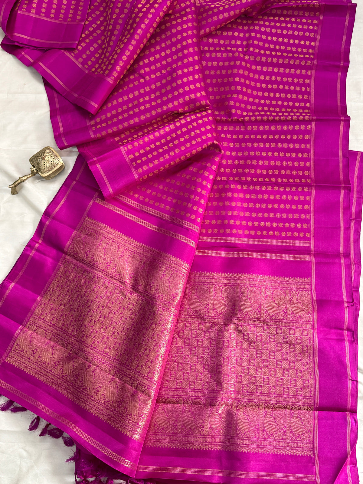 Vadamalli laksham butta pure Zari/ kanjipuram silk saree clsa 12356