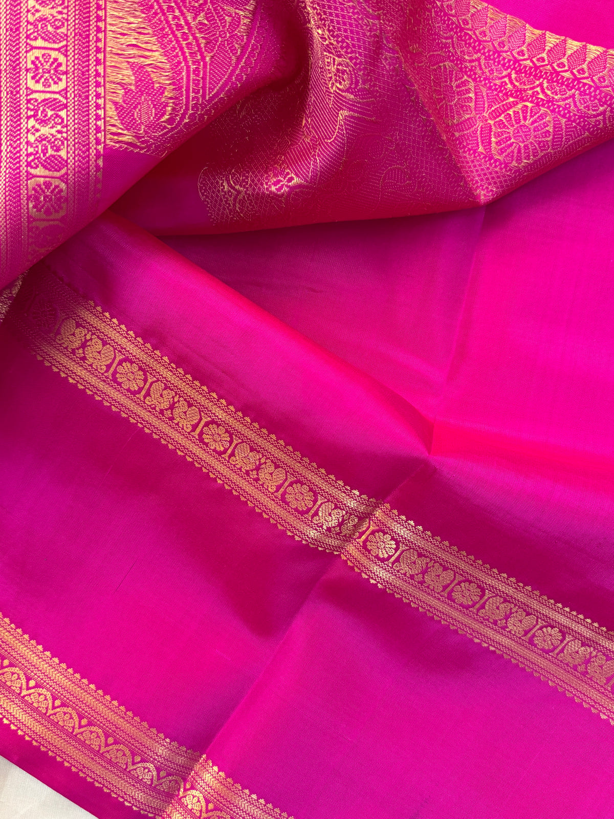 festivel edit _special edition_Rani pink and body Zari kattam/ silk saree clsa 12404