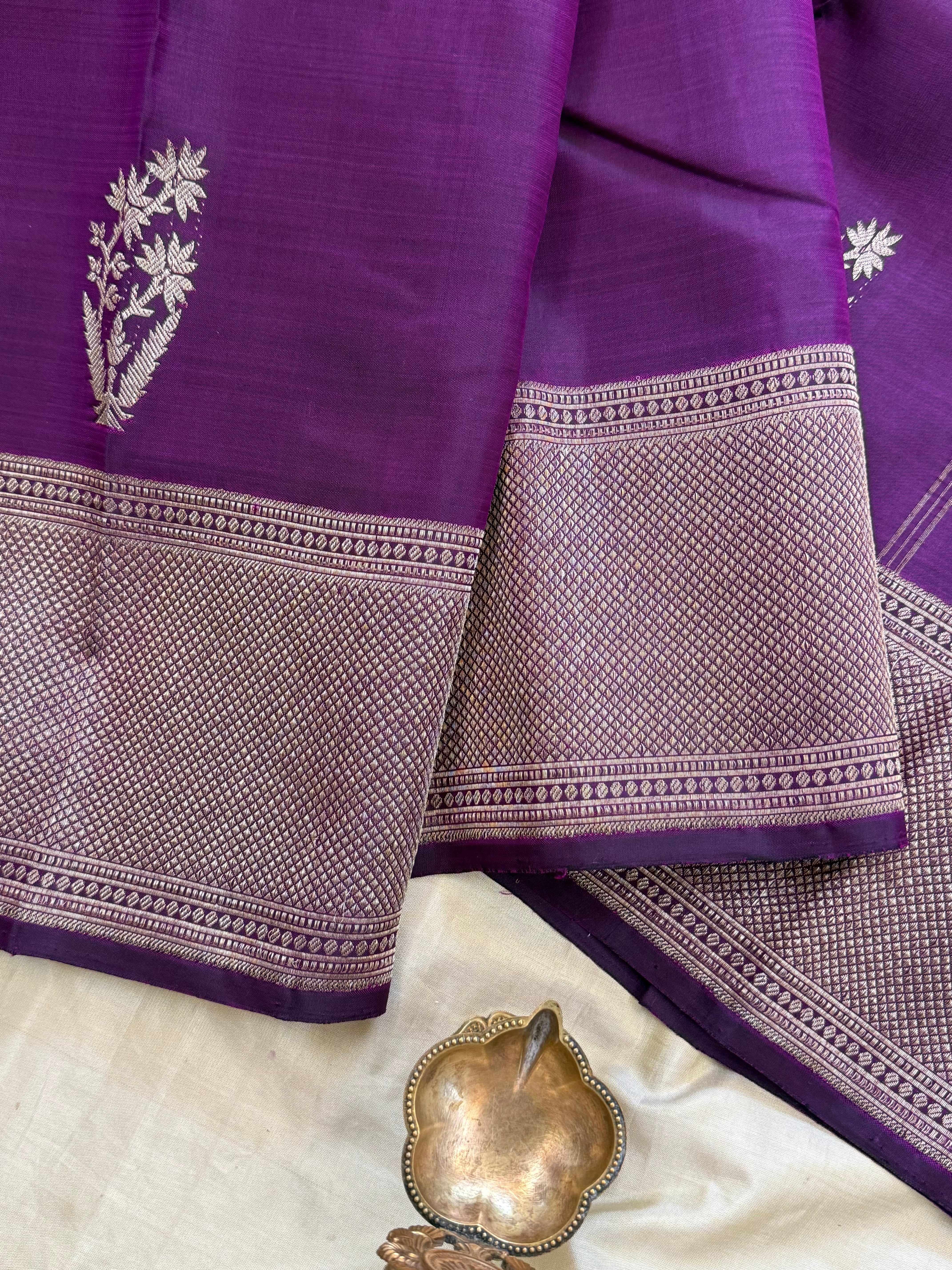 Purple colour body / Arani Silk Saree CLSA8487