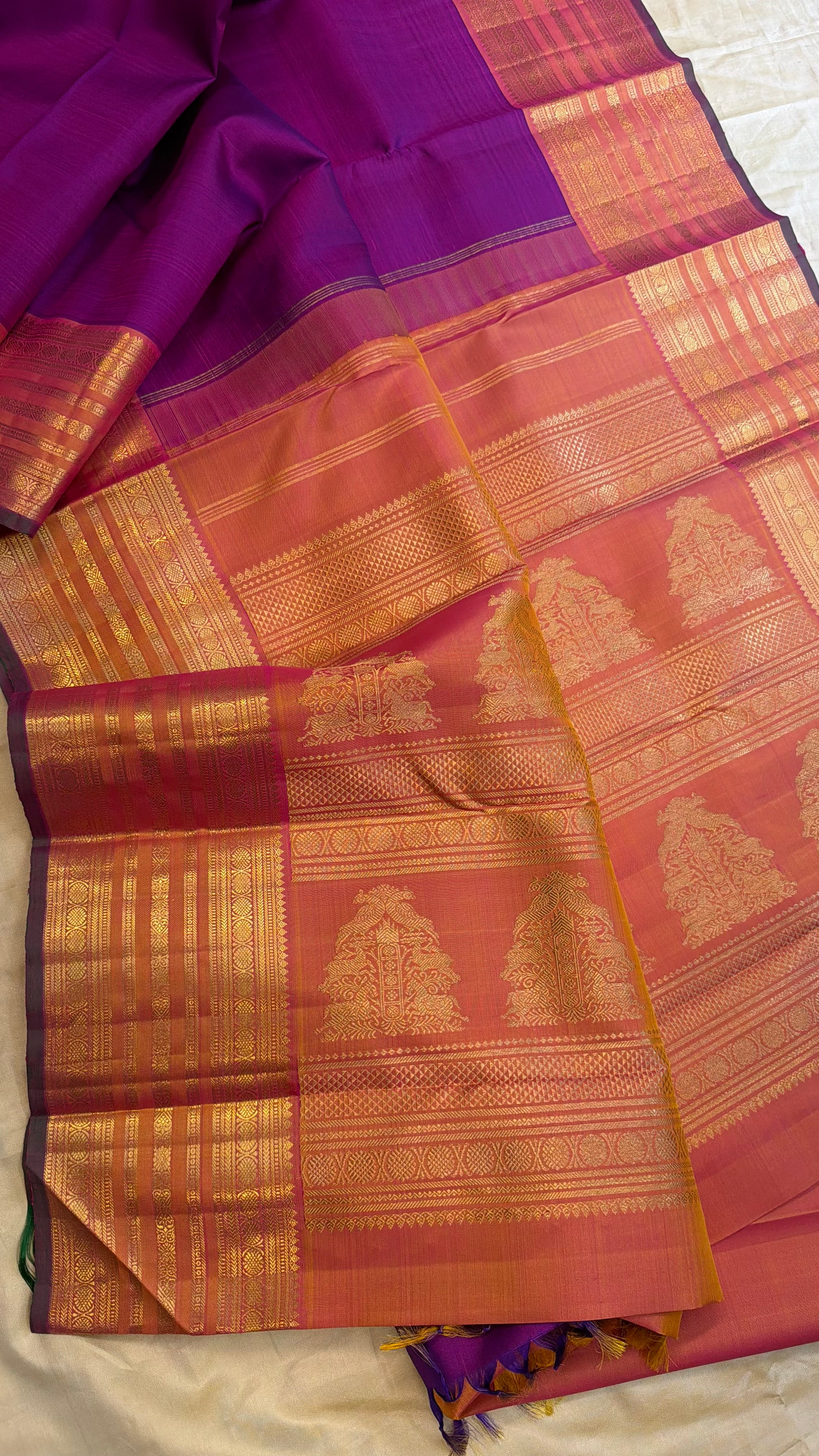 Purple varisapet / Kanjipuram silk