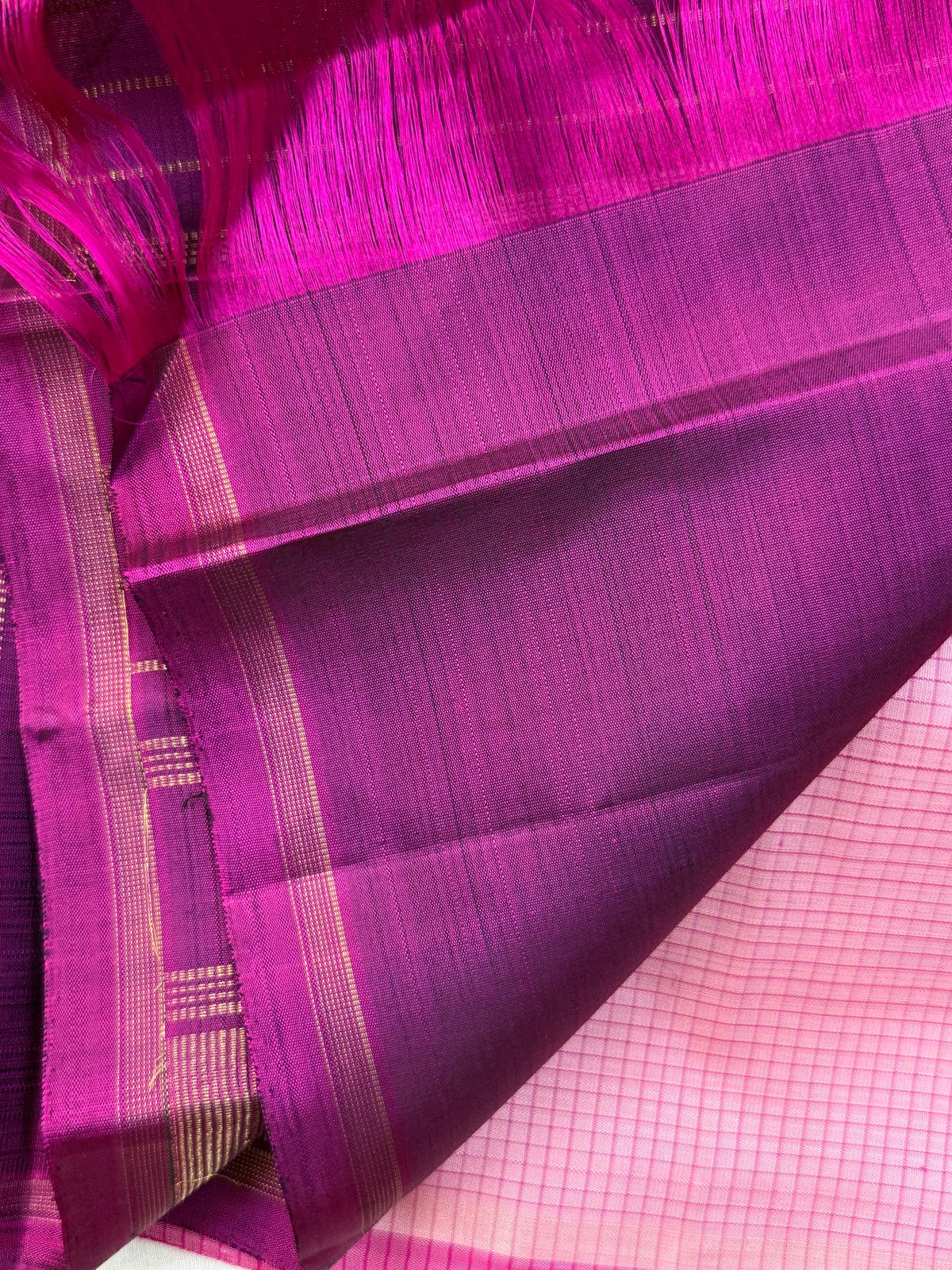 Border less / kanjipuram silk saree clsa 11390