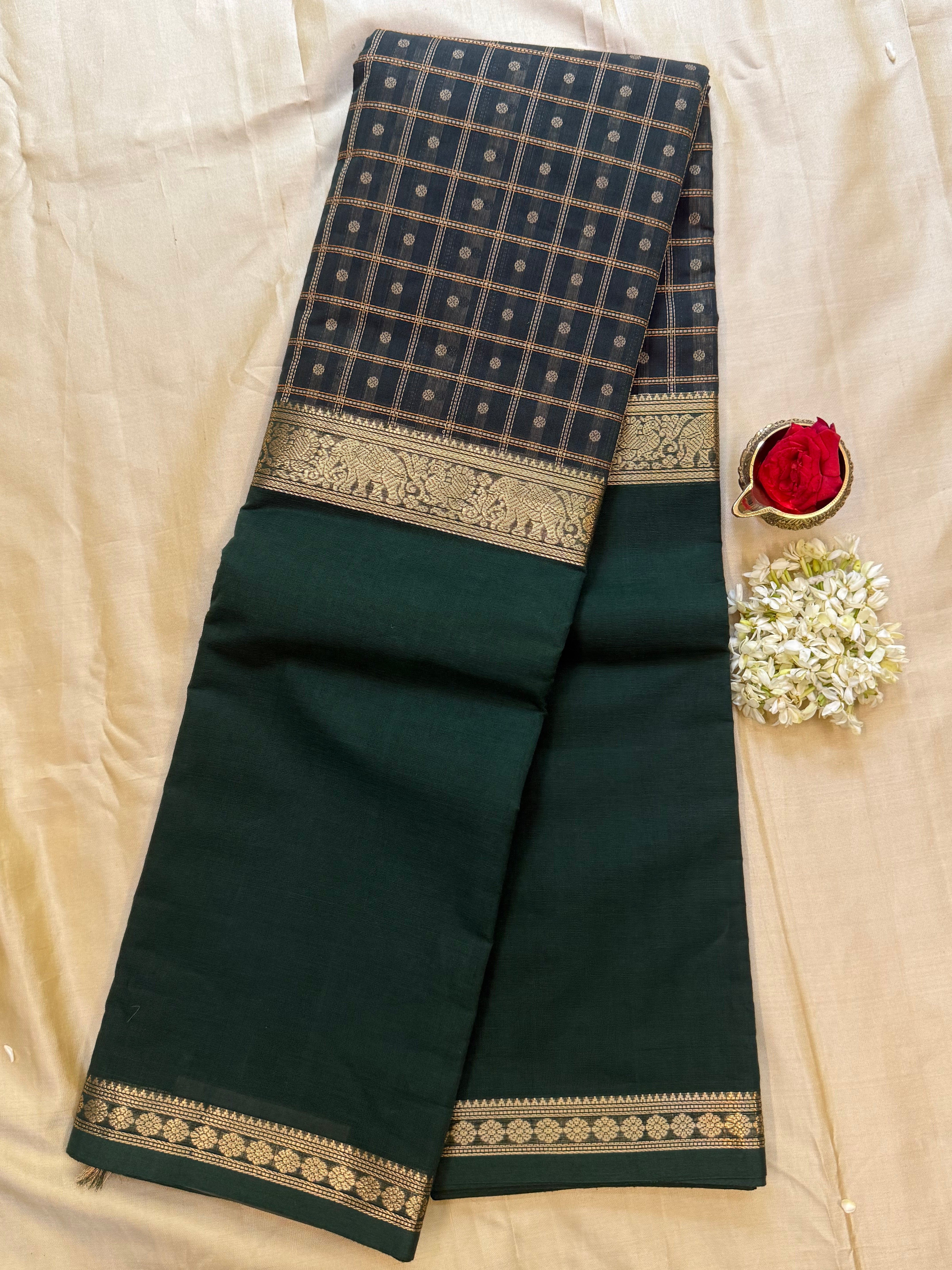 Green mubbagam/ Kanchi Cotton