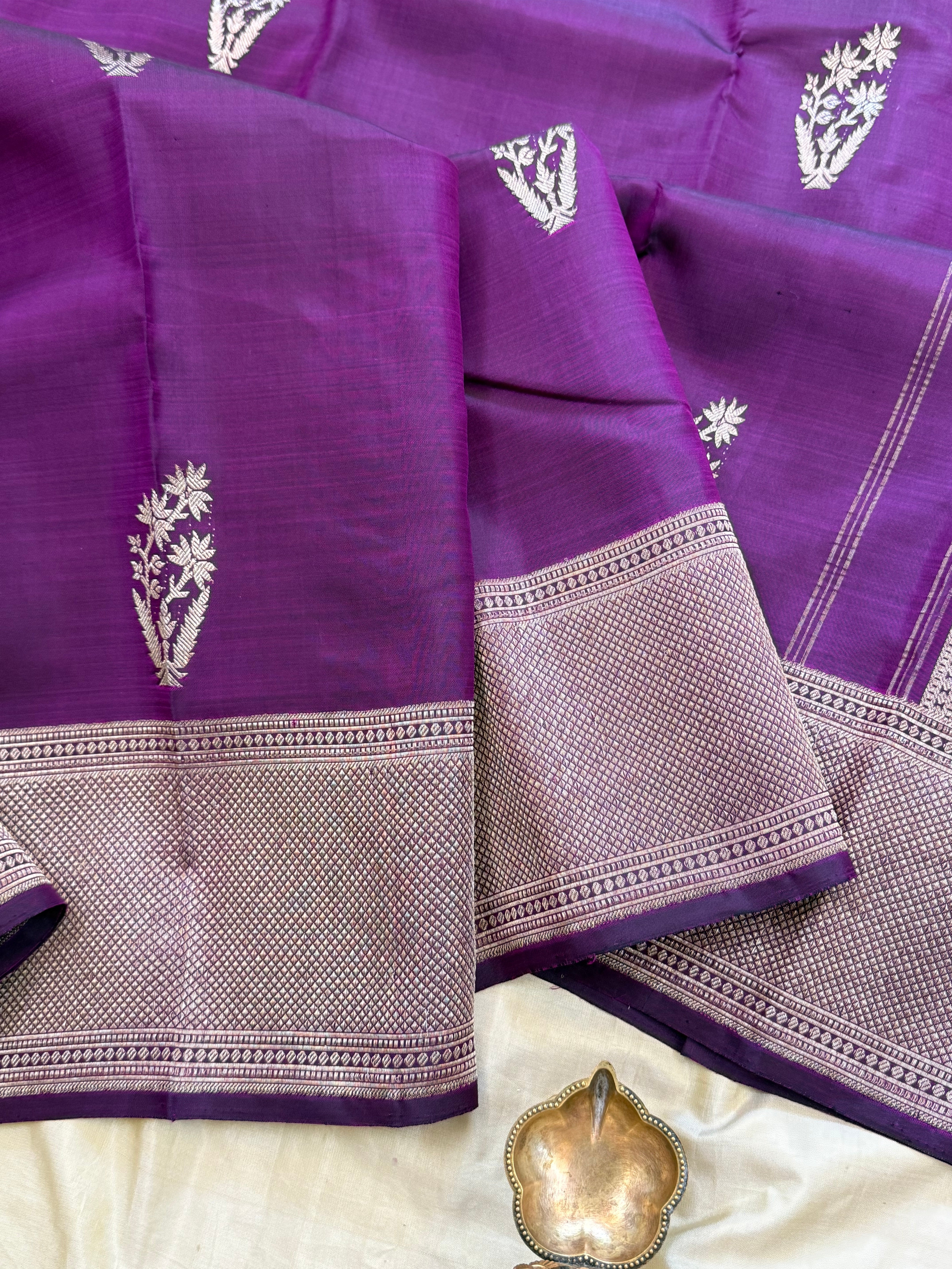 Purple colour body / Arani Silk Saree CLSA8487