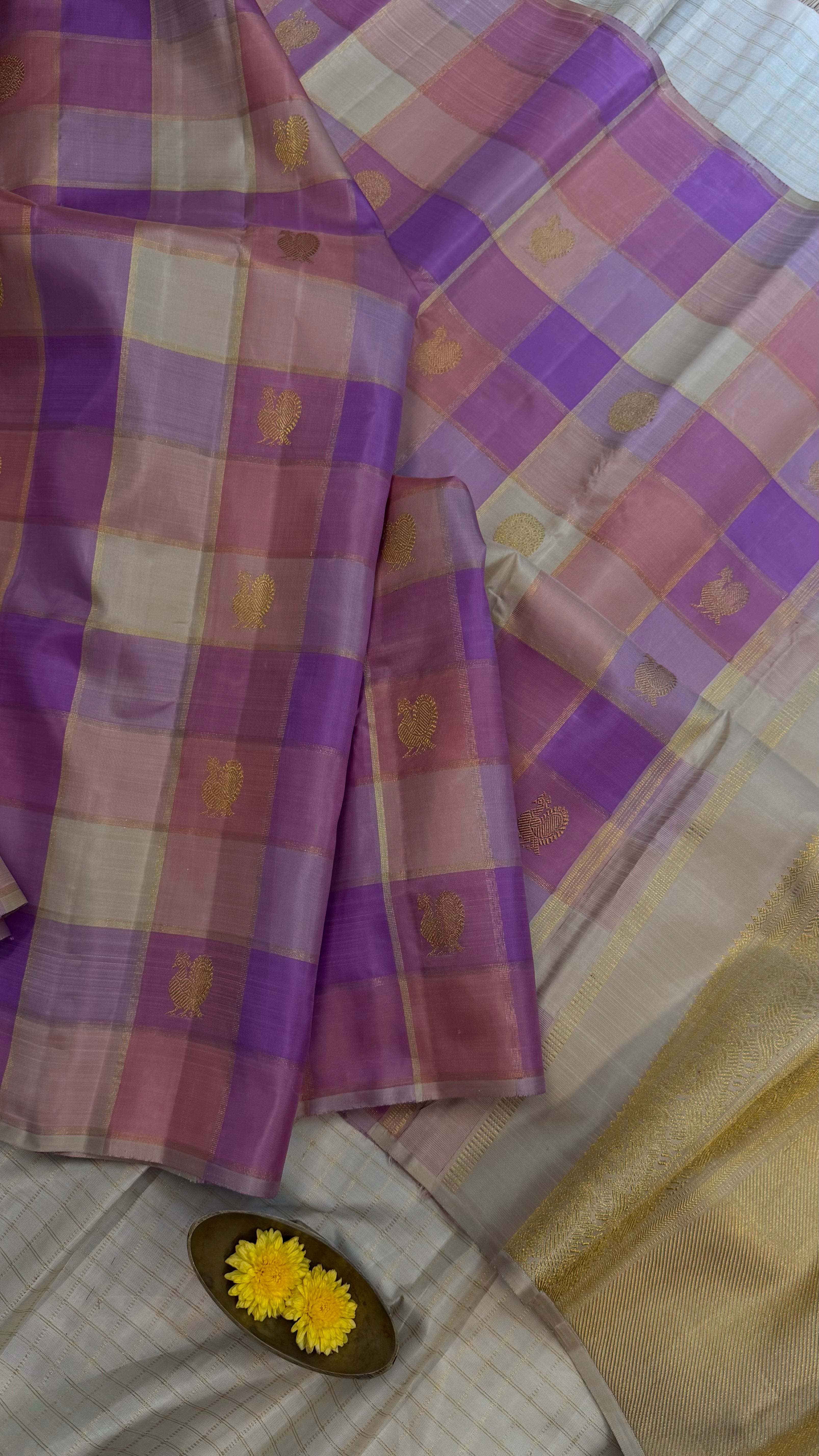 Paalum Pazhamum Kattam Kanjipuram silk