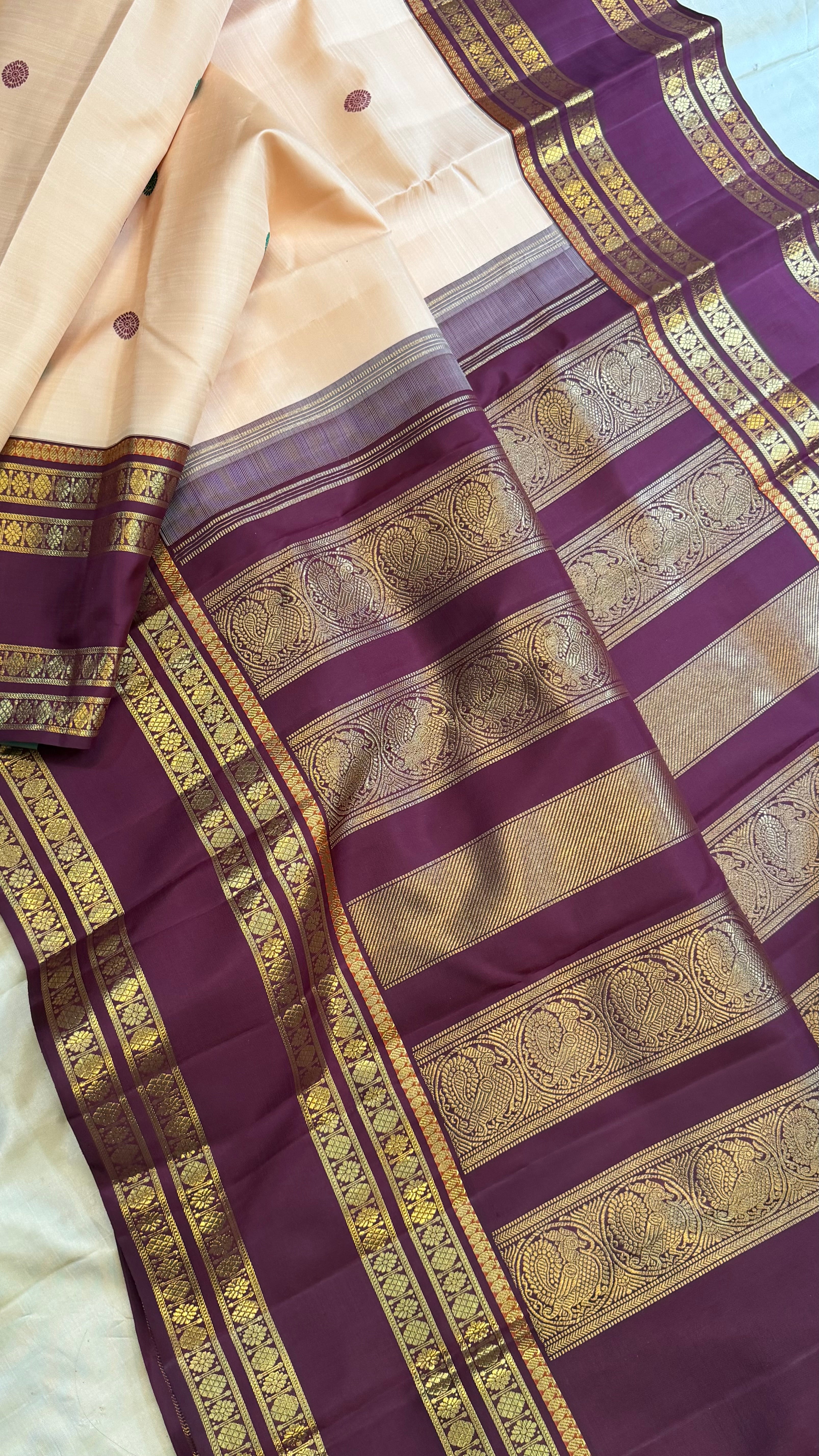 Vintage revival Korvai  master weaver / Kanjipuram silk