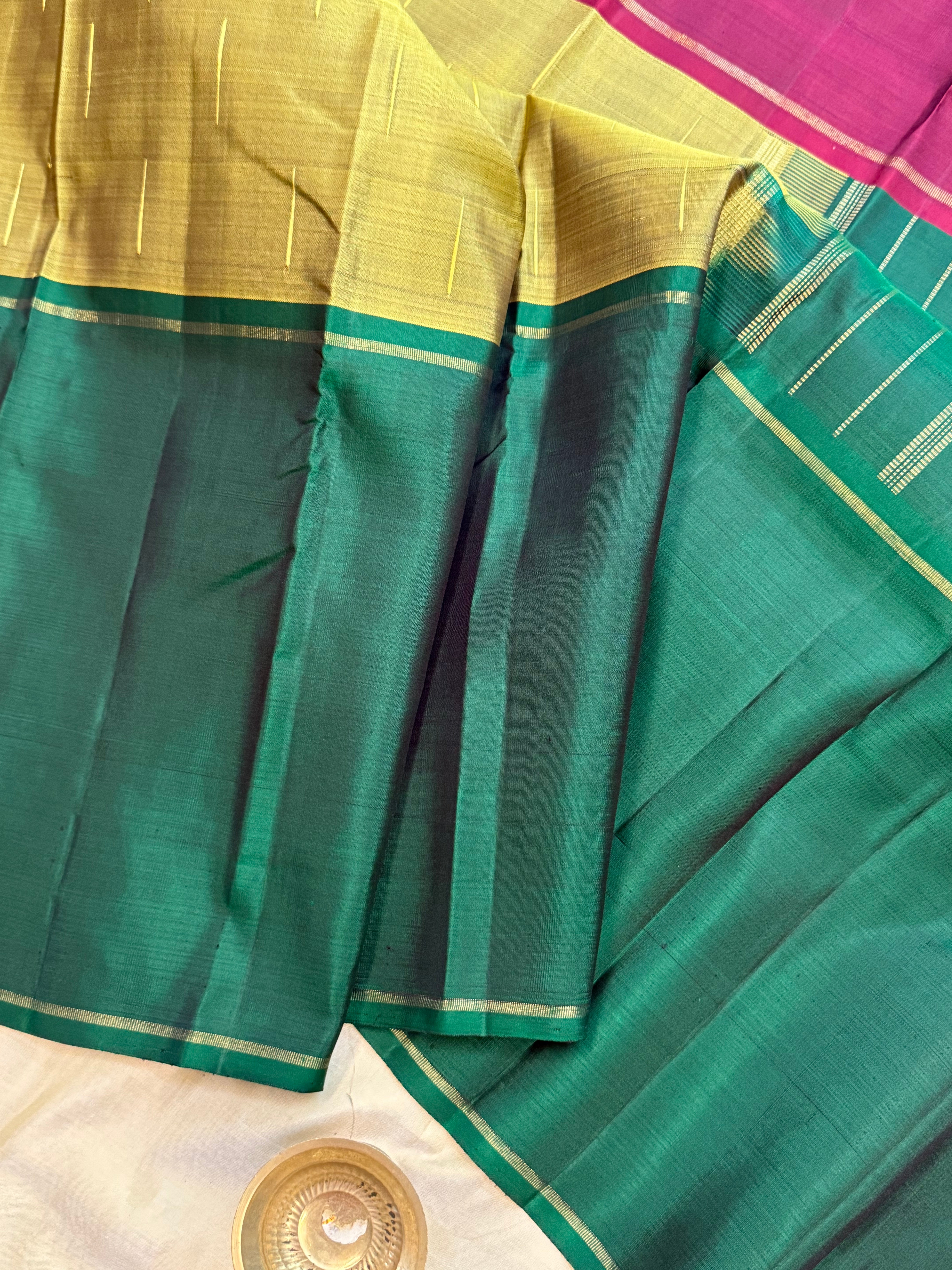 Mubbagam ganga jamuna border/ Kanjipuram silk