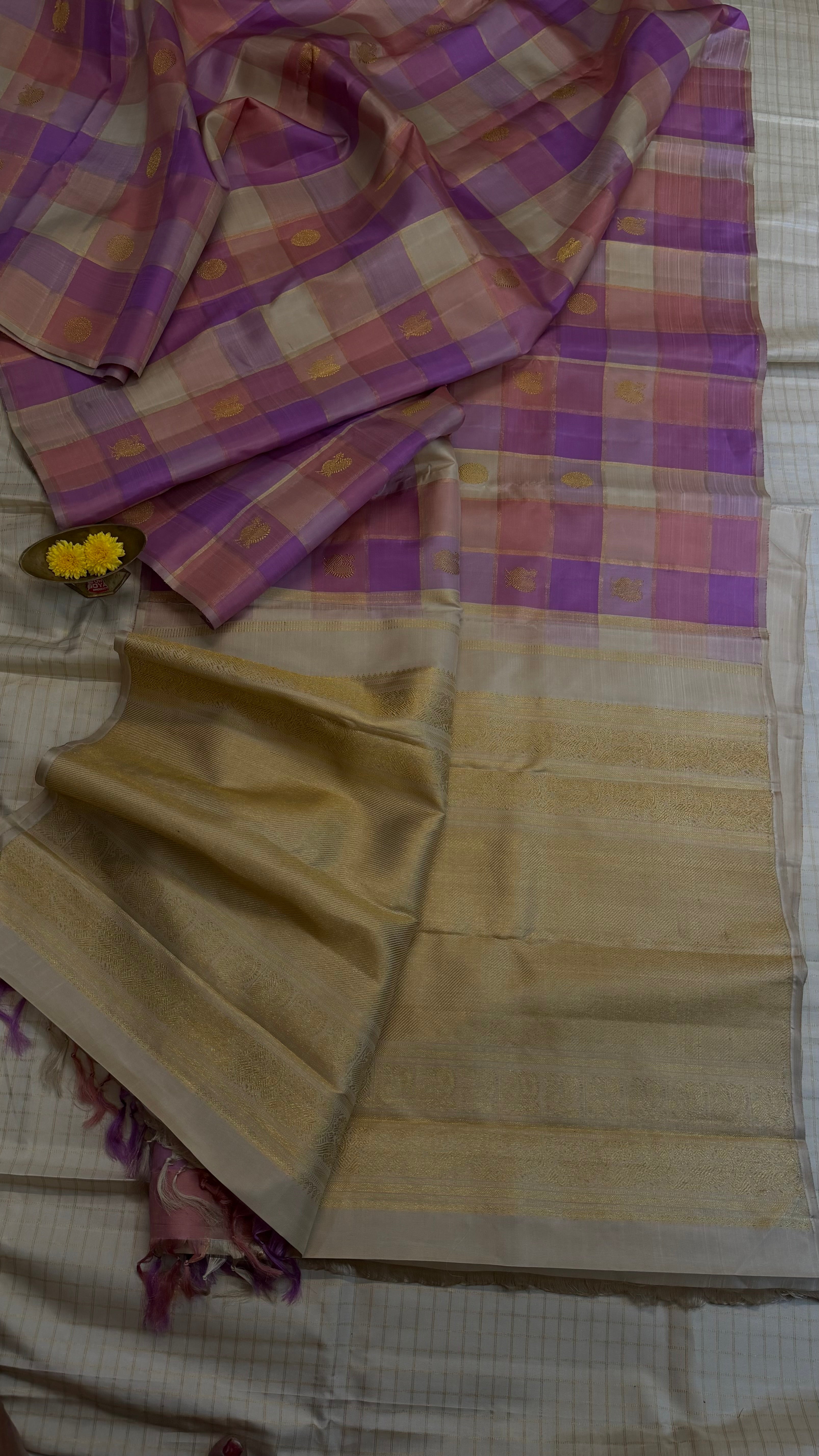 Paalum Pazhamum Kattam Kanjipuram silk