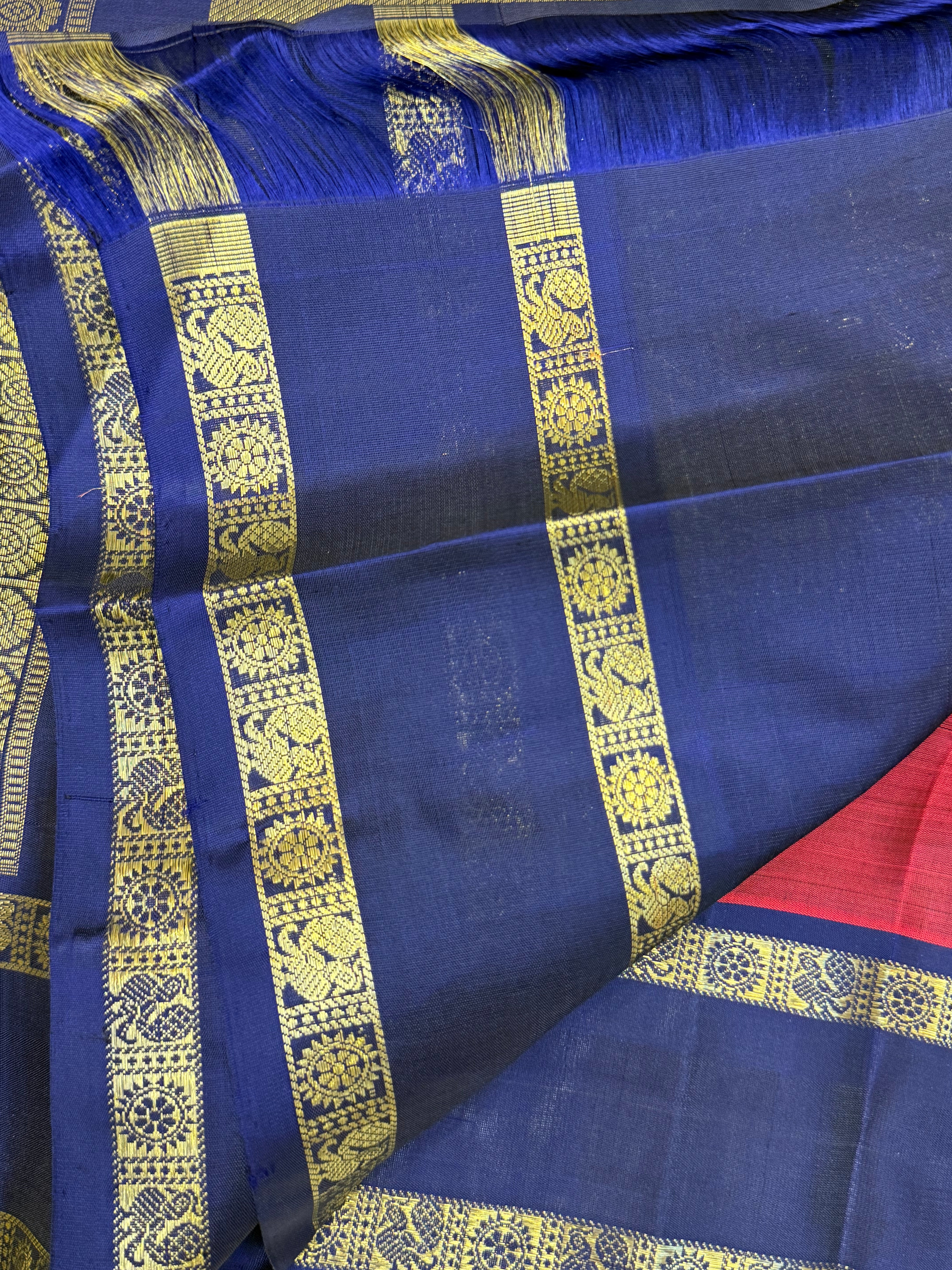 Kalyani : deep brick retta pet  / kanjipuram silk