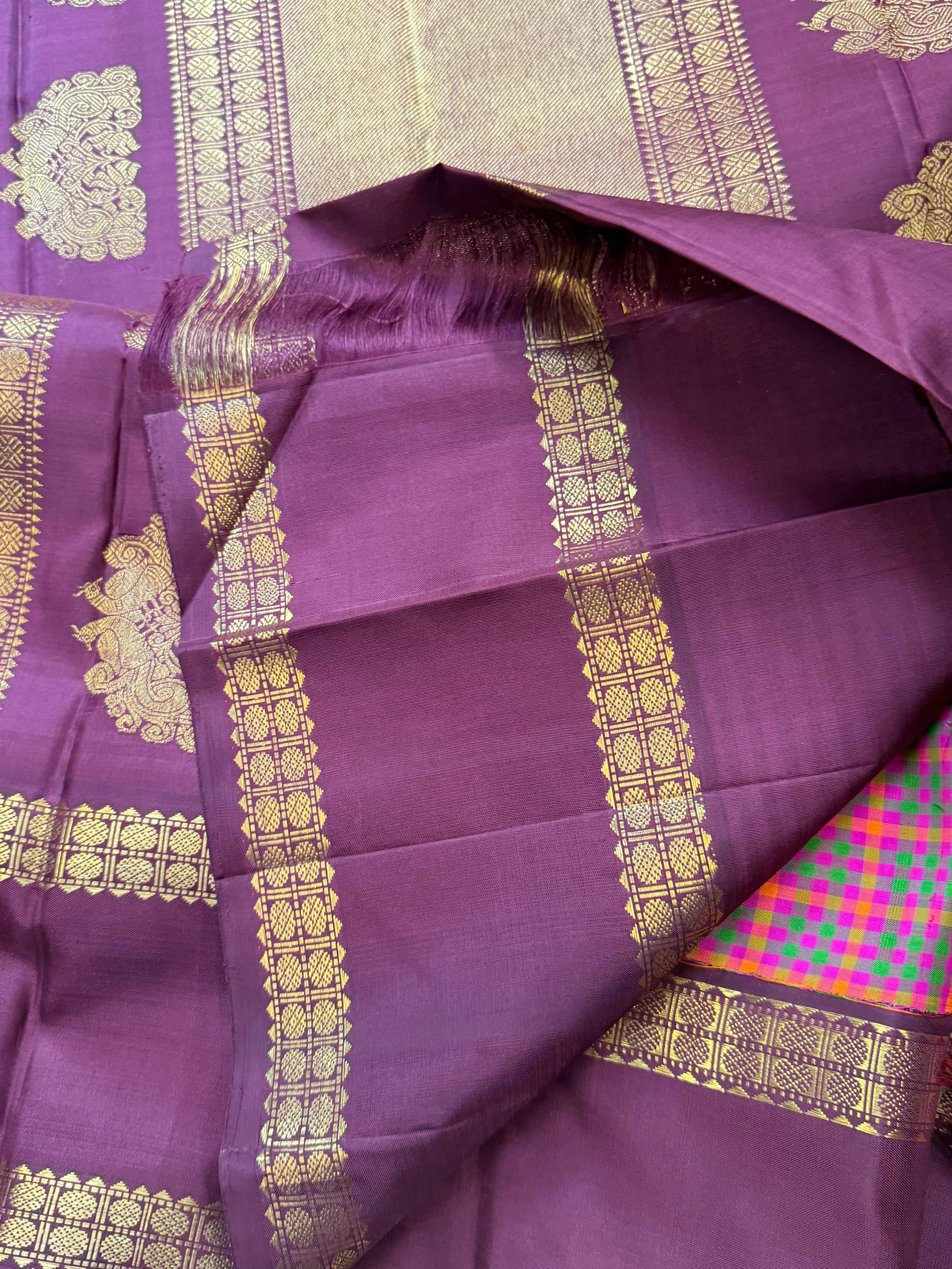 Vaijayanthi mala Kattam Korvai / Arani silk