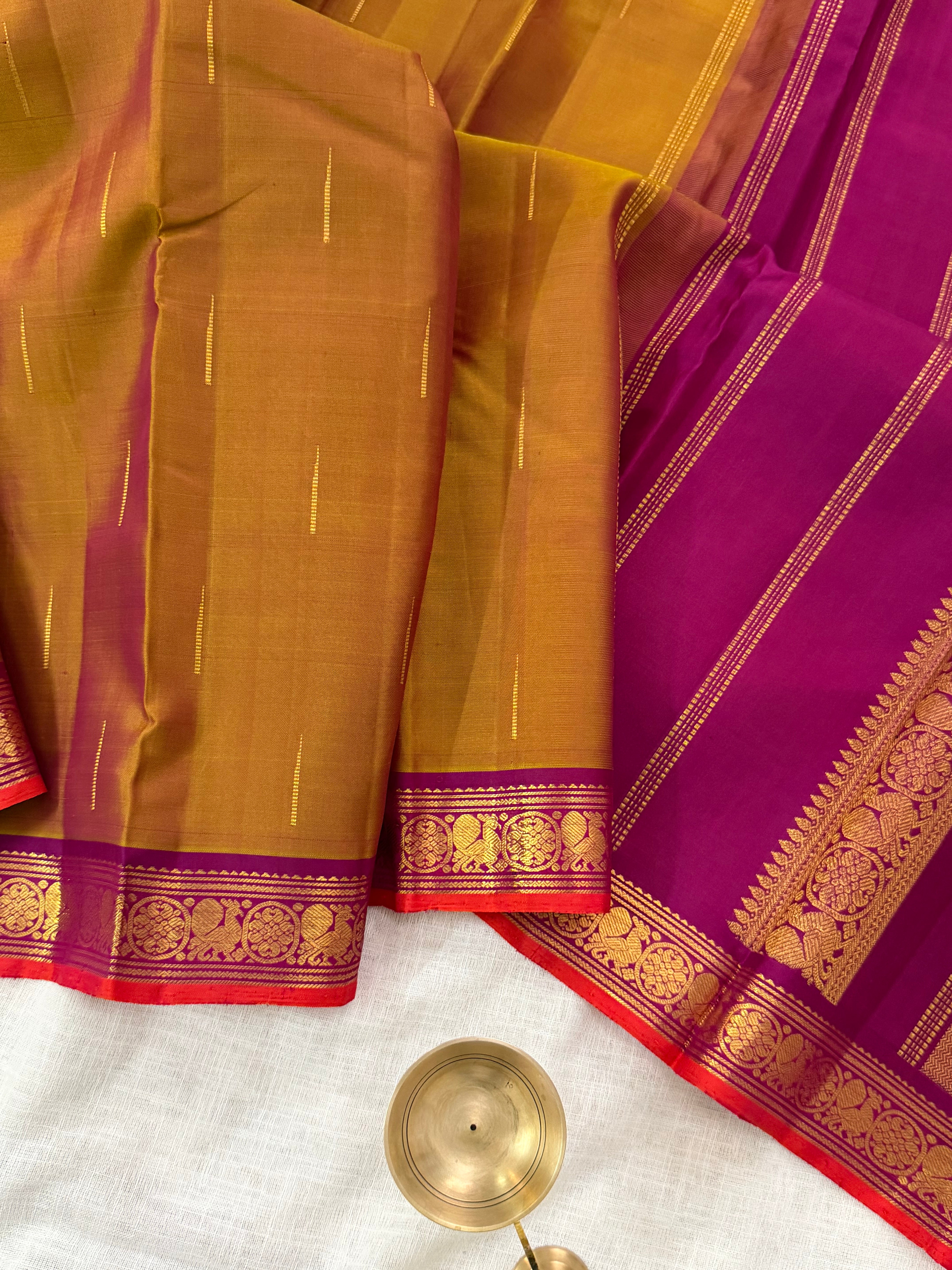 Honey color annam pet  / Arani silk