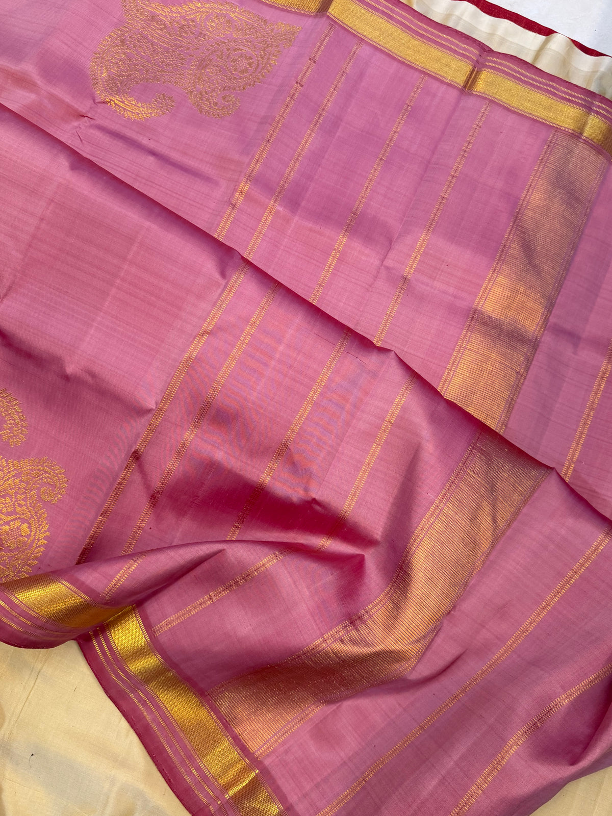 Pastel colour Aarani pure silk saree/ clsa 12062