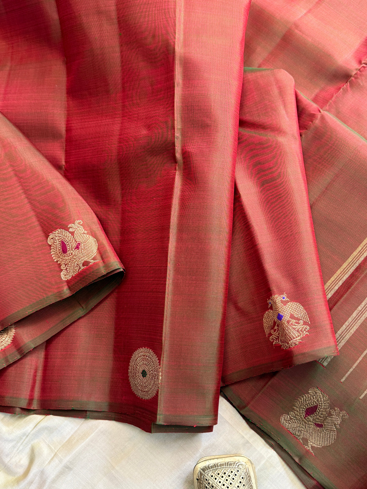 Manthulir border Zari butta / kanjipuram silk saree clsa 11921