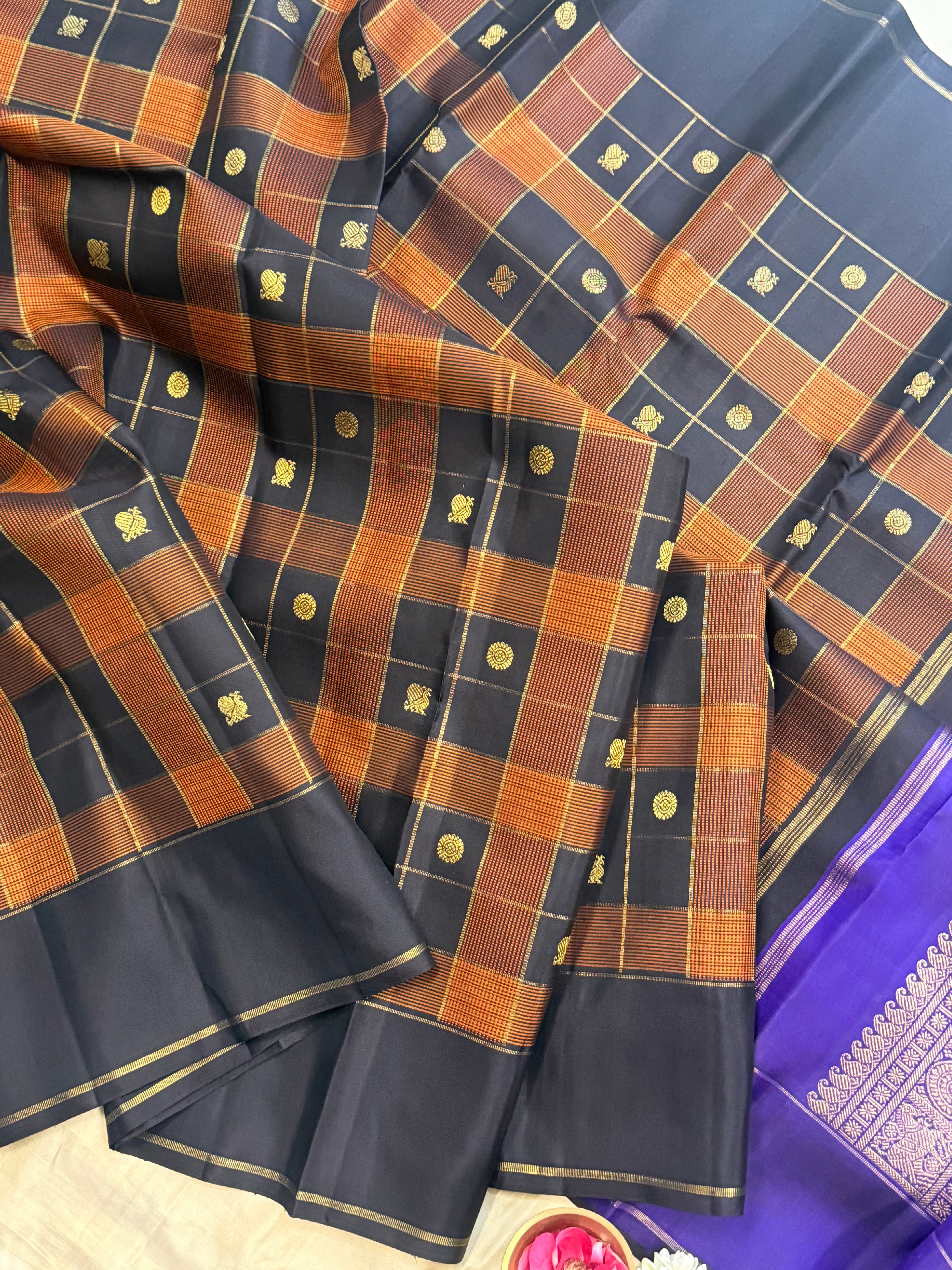Chettinad kattam Butta / Kanjipuram silk