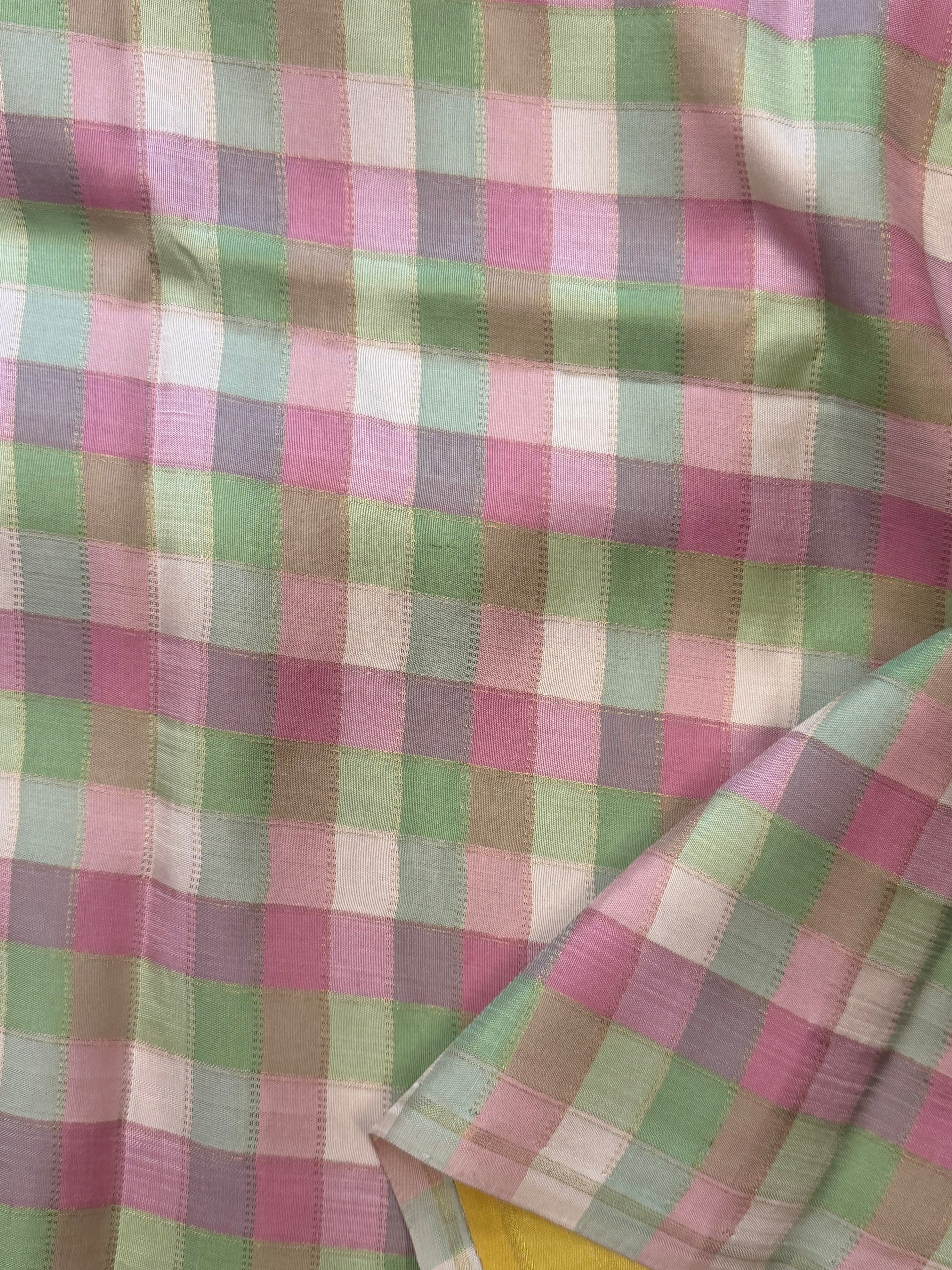 Floral digital printed / pure Zari Kanjipuram silk
