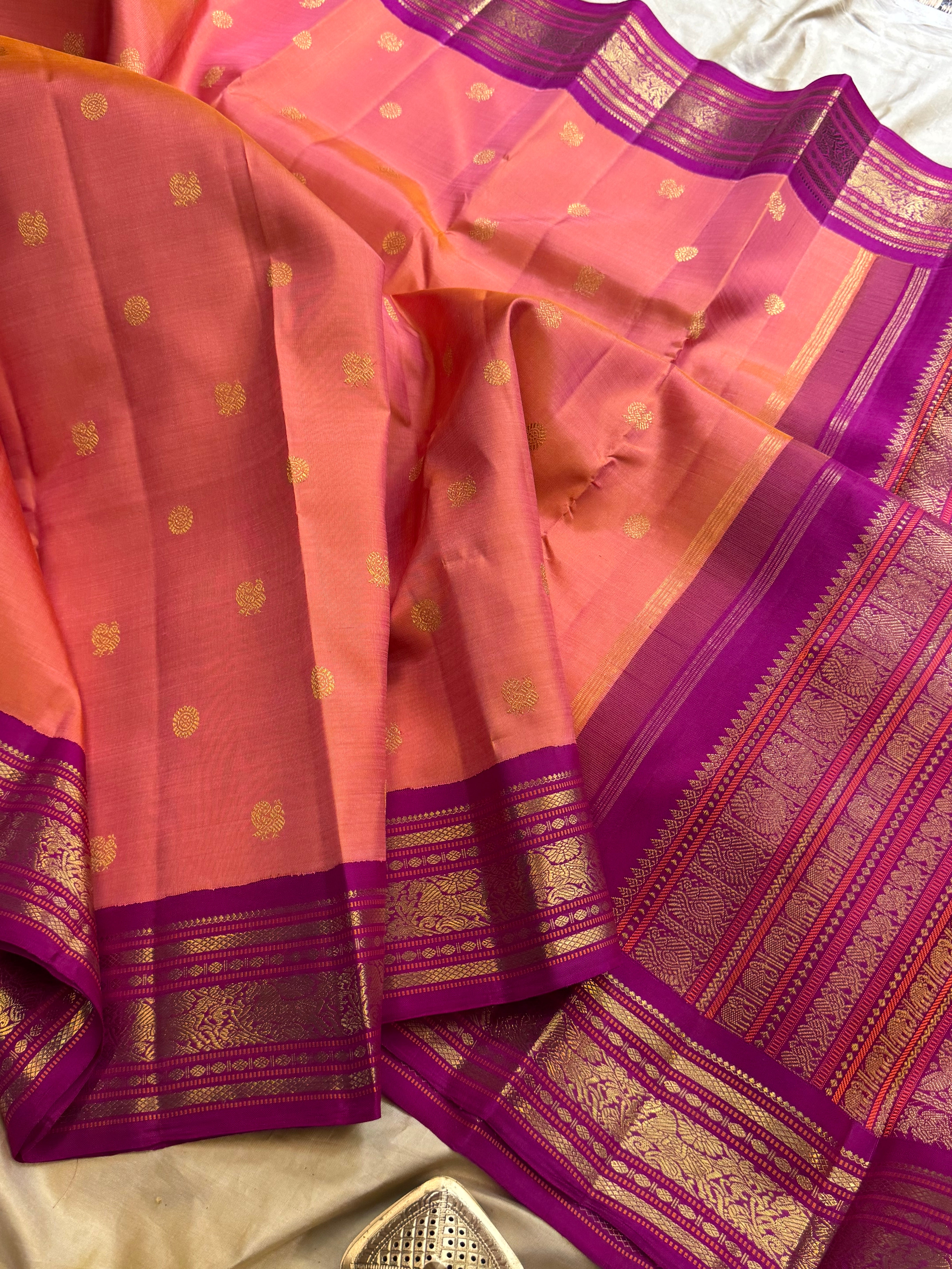 Kanagambaram Korvai  / Kanjipuram silk