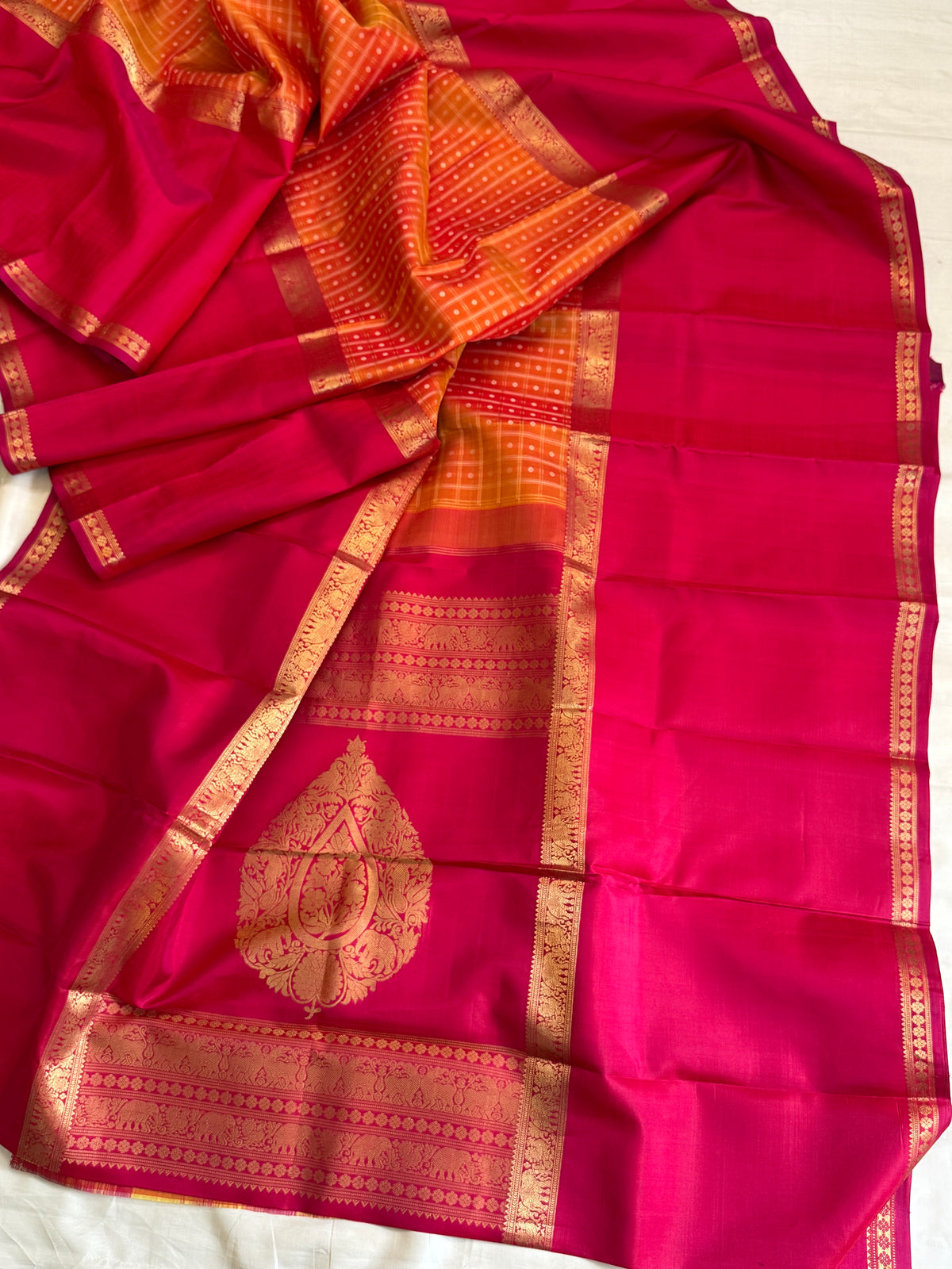 Special edition long border with body thread Butta silk saree/clsa 12414