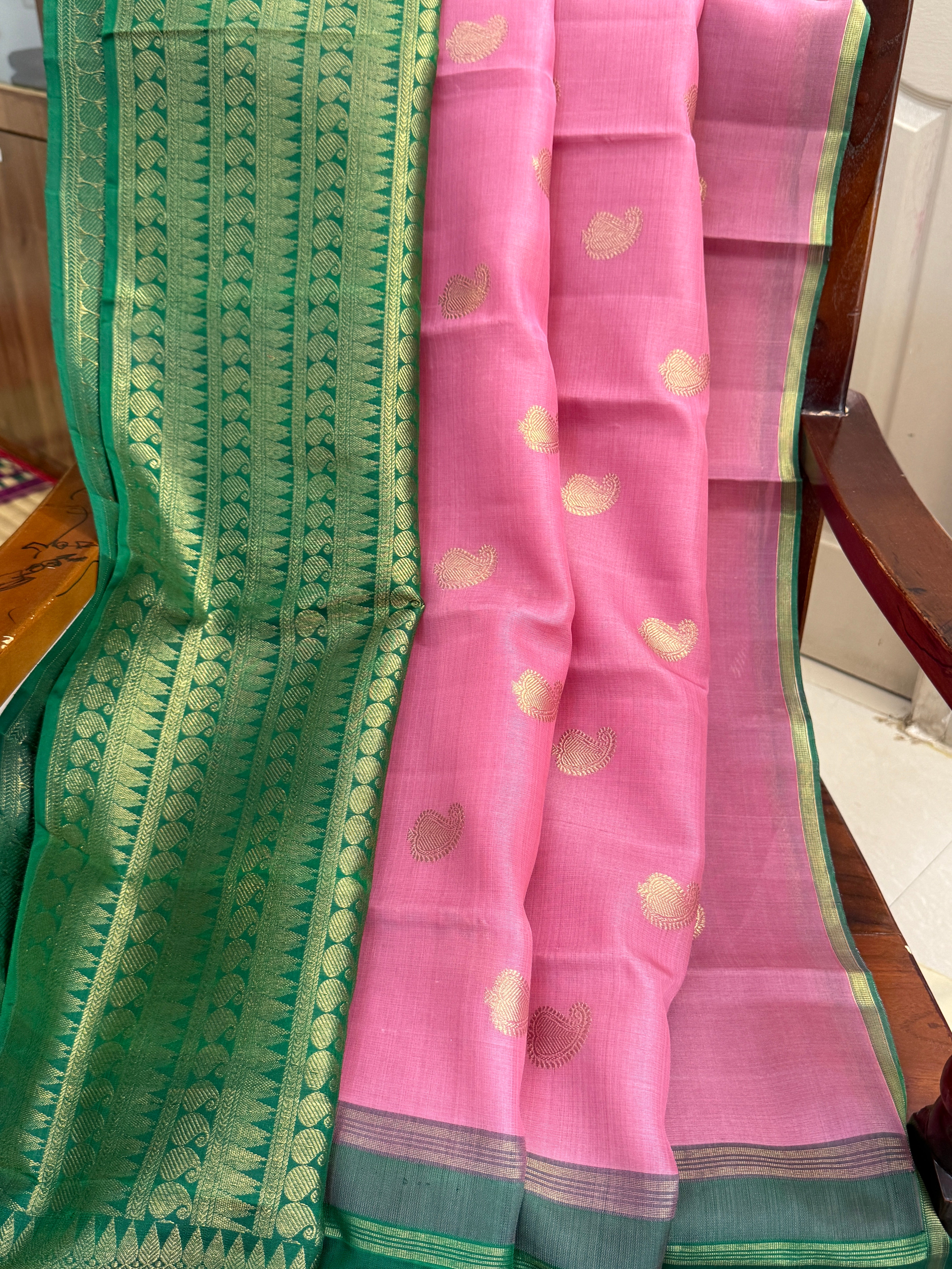Organza silk saree / clsa 10683