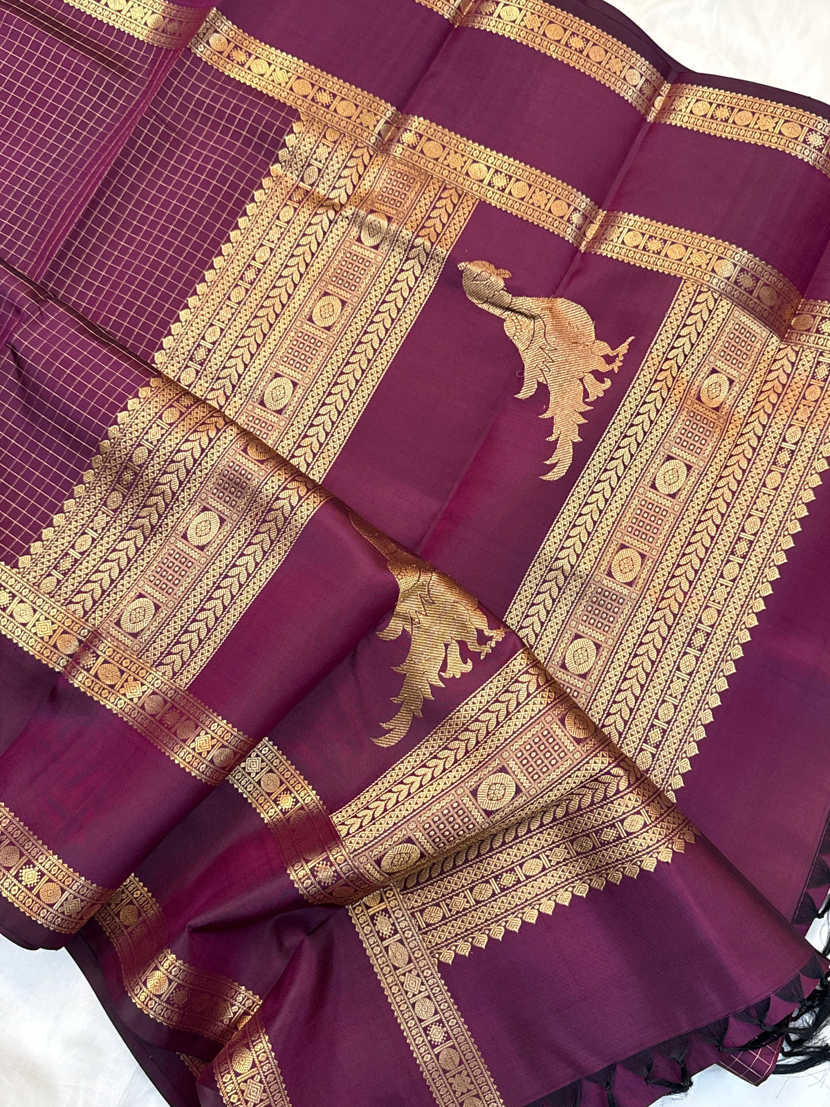 festivel edit _special edition_deep wine and body Zari kattam/ silk saree clsa 12398