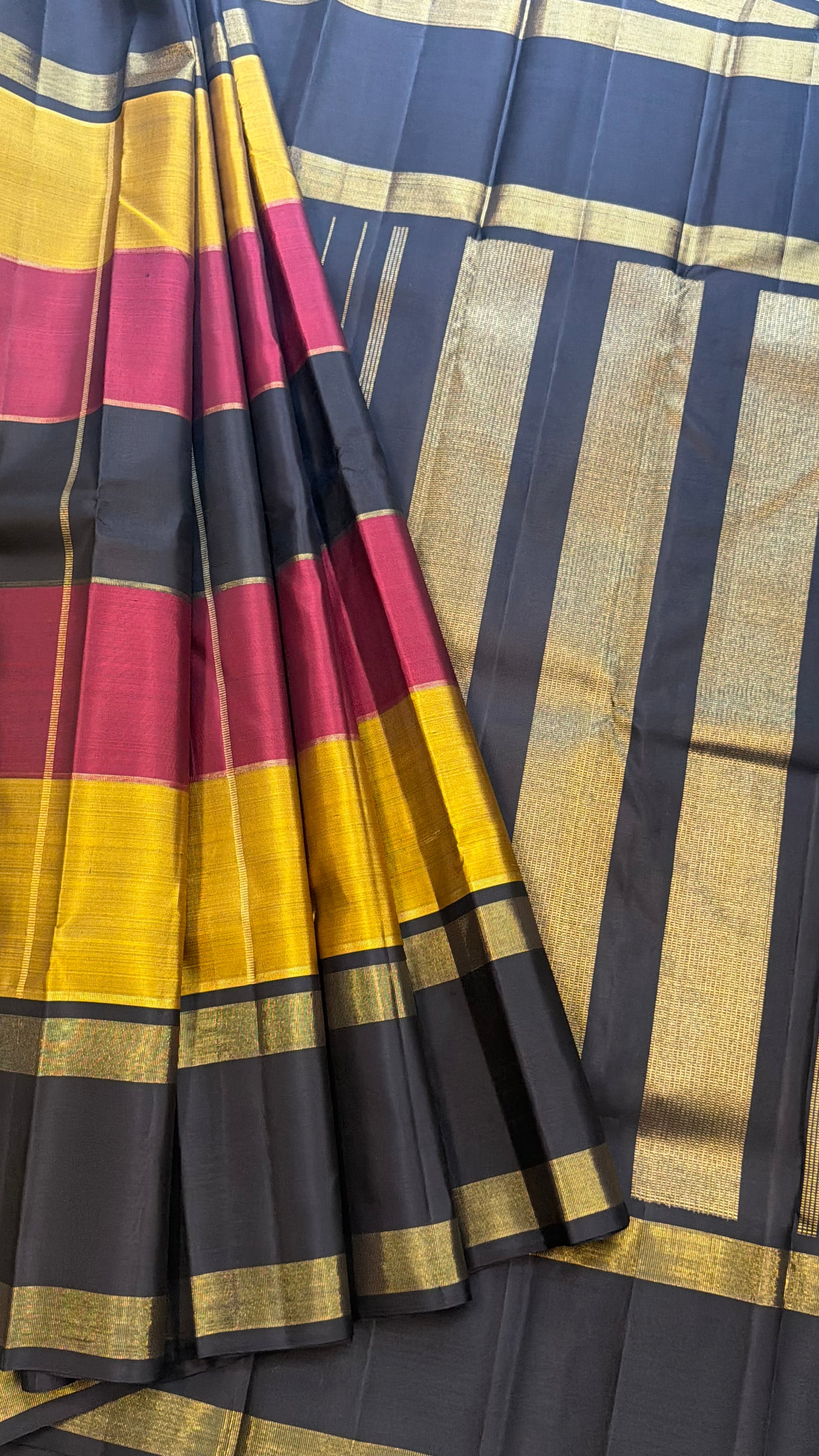Vintage Kattam retta pet   / Kanjipuram silk