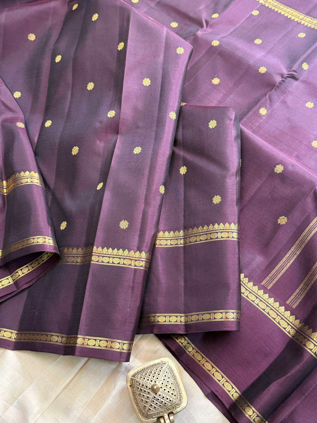 Paaku Rettapet Zari butta / kanjipuram silk saree clsa 11963
