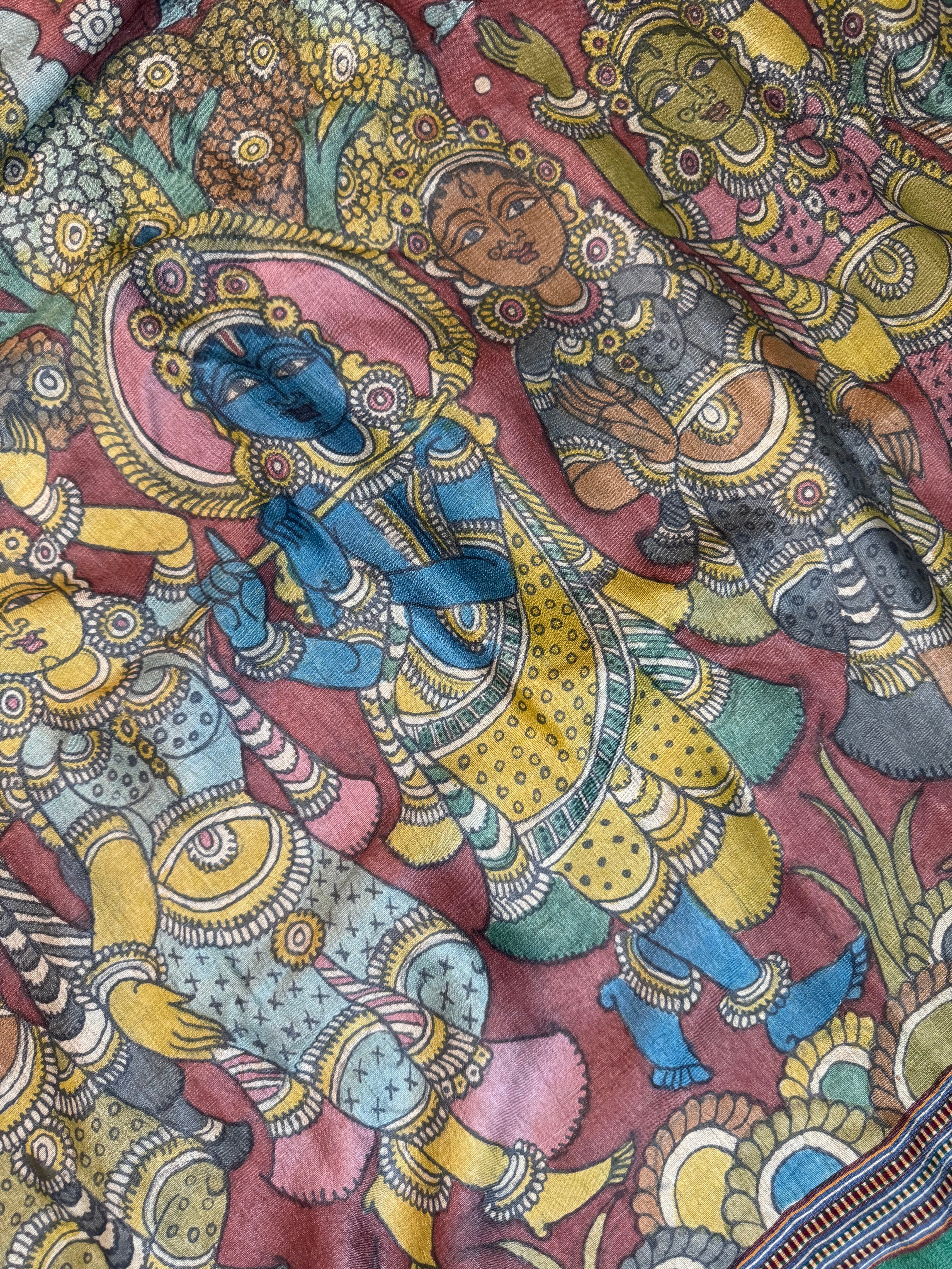 Pen kalamkari Vidharba Tussar