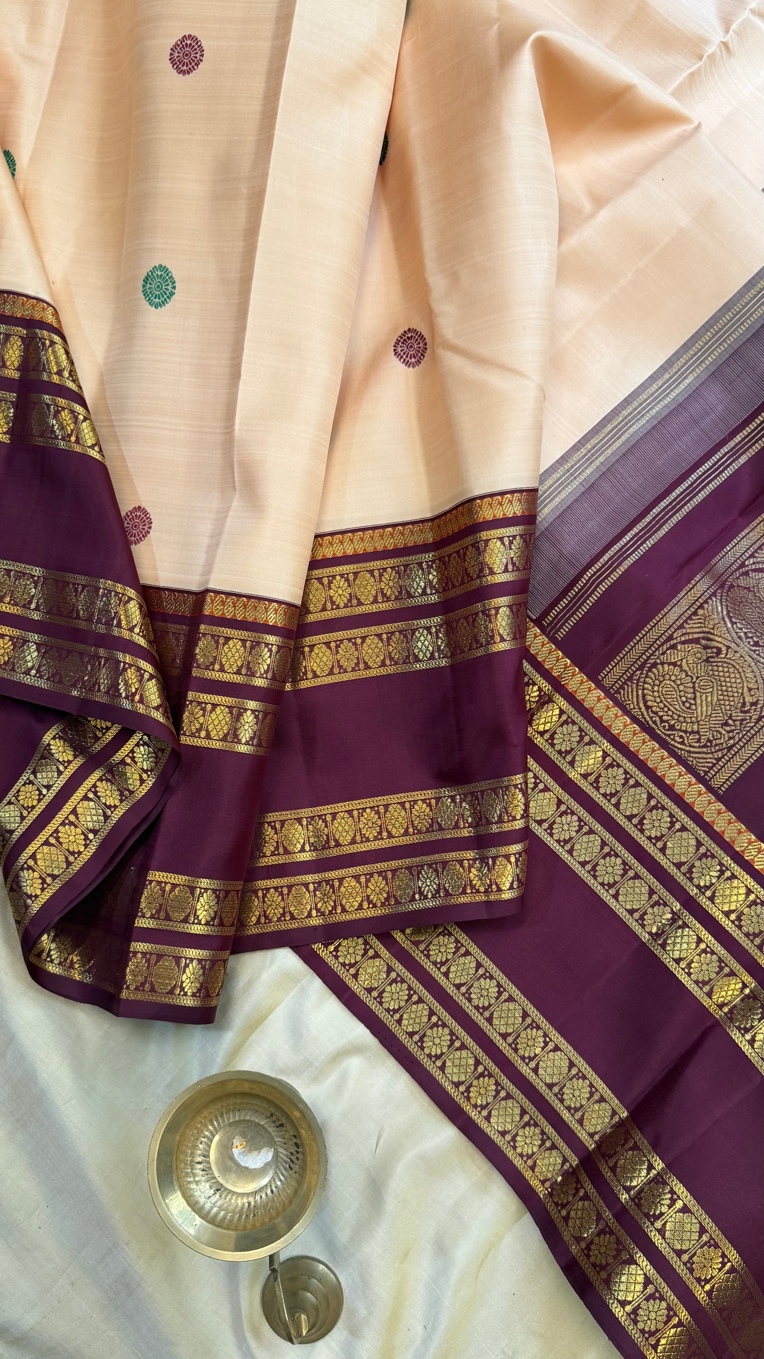 Vintage revival Korvai  master weaver / Kanjipuram silk