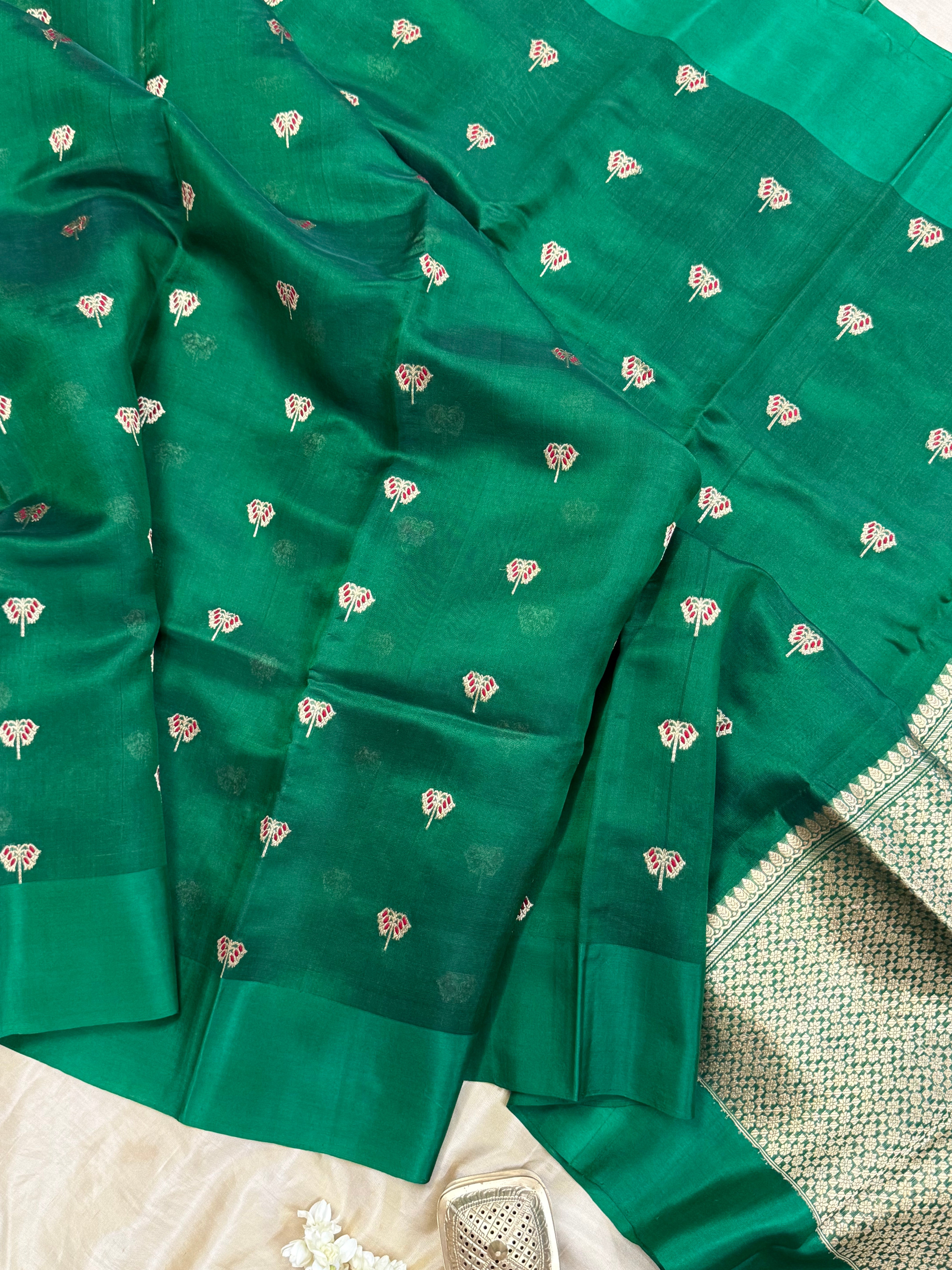 Green Revival / Chanderi Silk