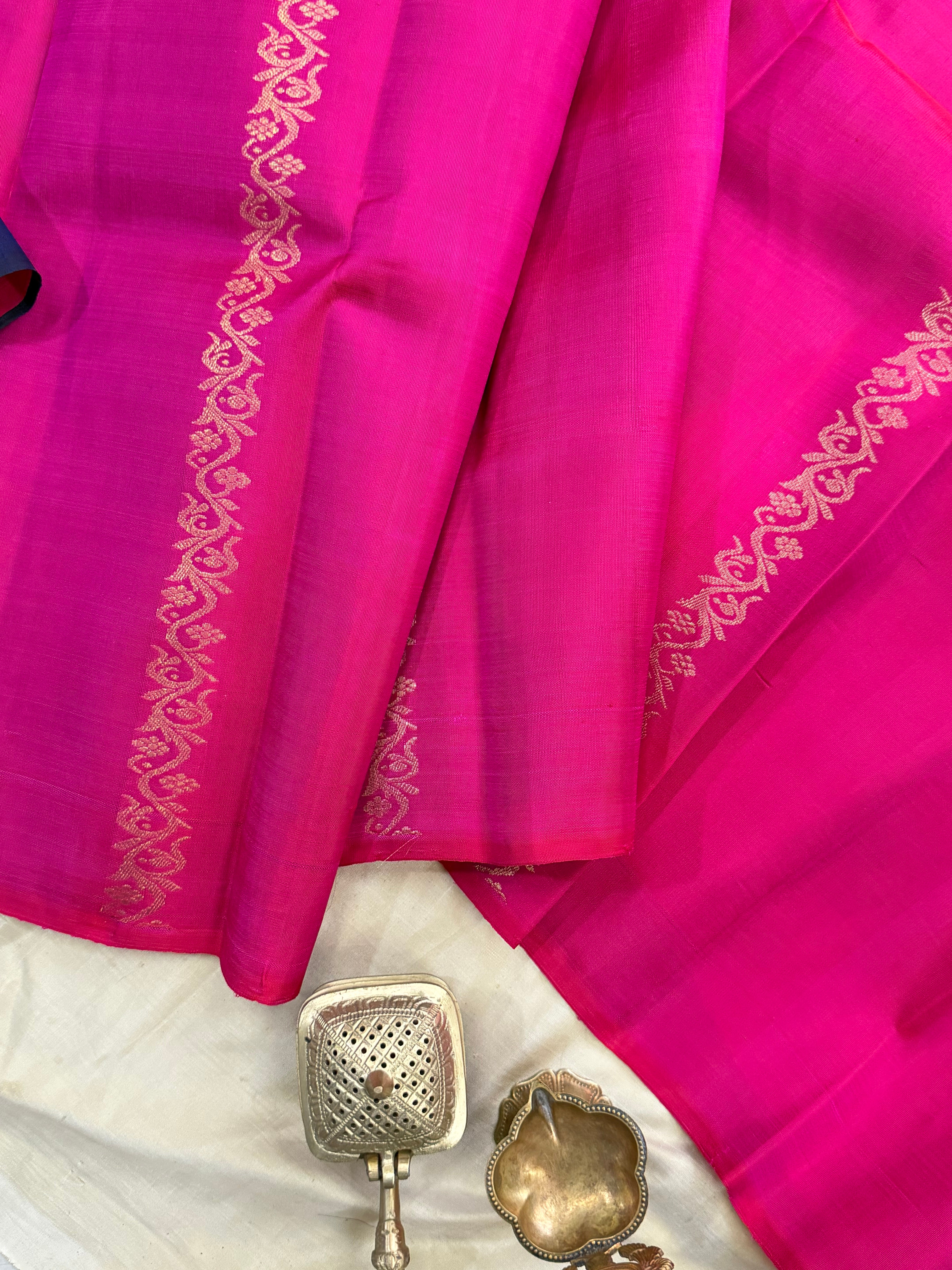 Concept 2 way saree pure Zari Kanjipuram silk