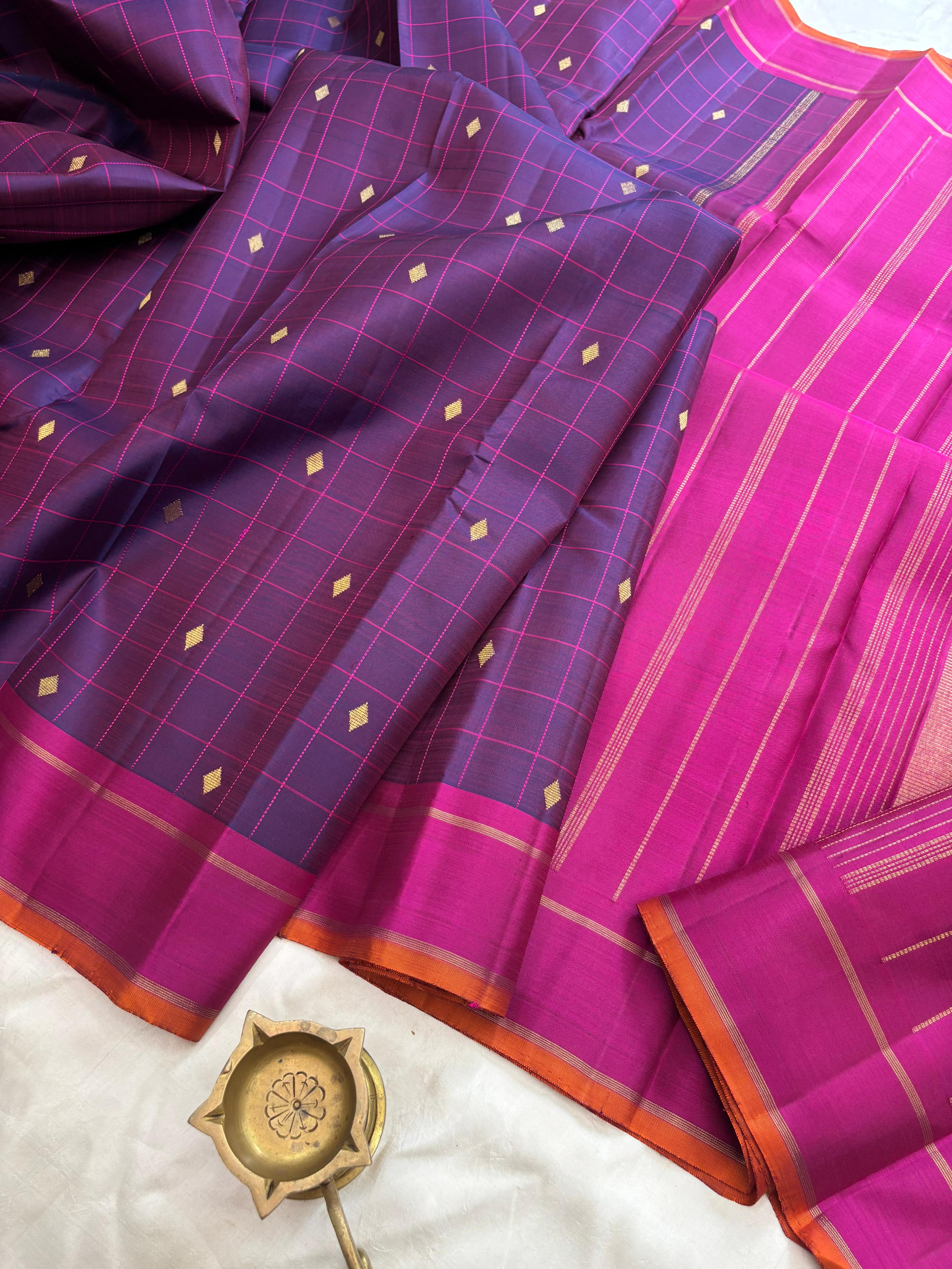 Small border kanjipuram silk – chithraloomsbyCK