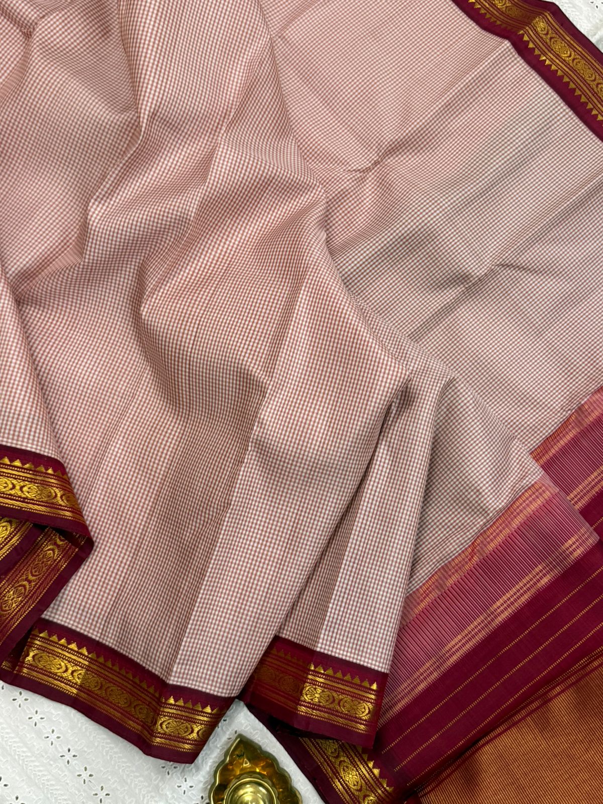 Pink checks and araku / Arani Silk CLSA9879