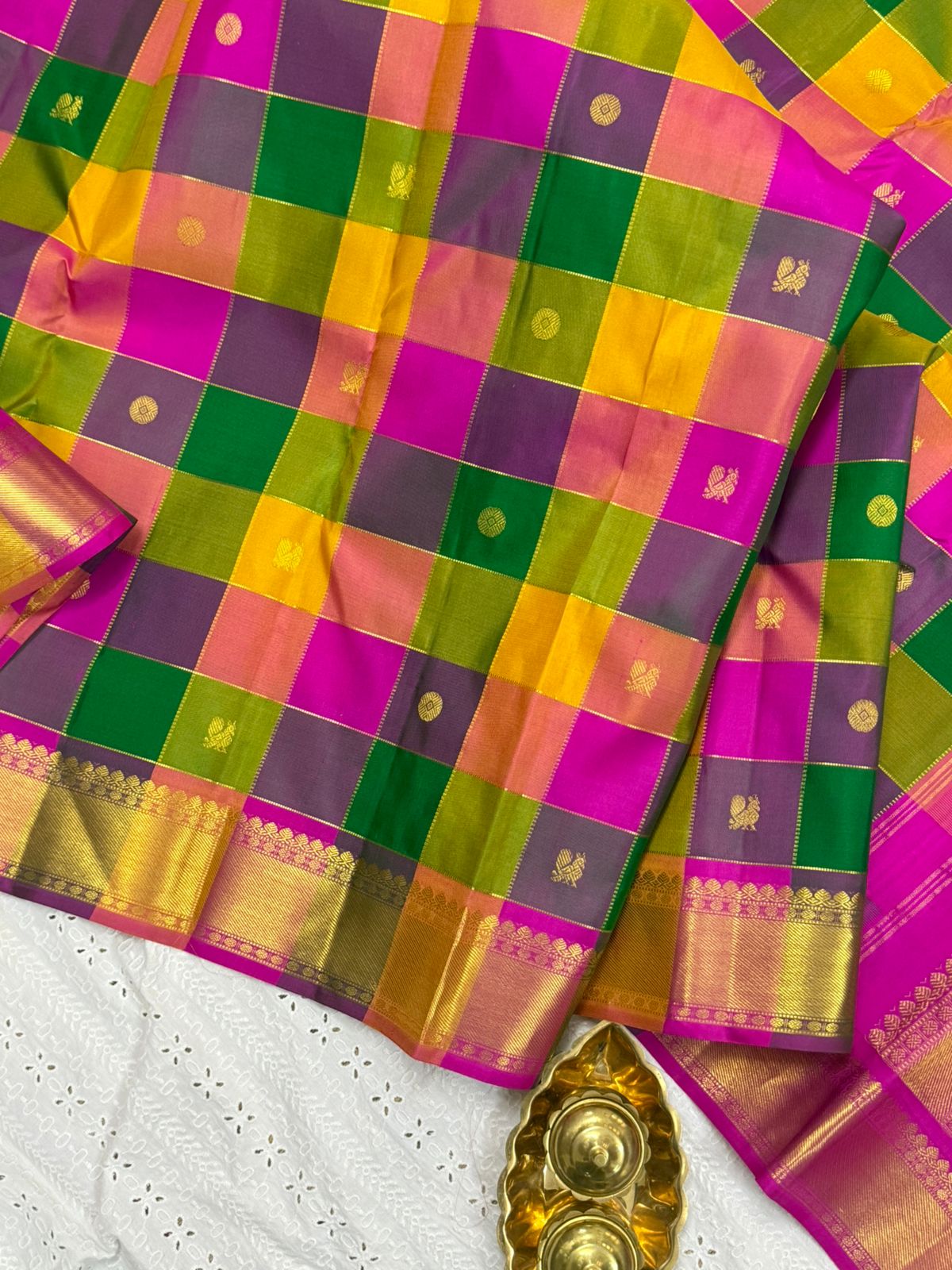 Paalum pazhamum checks/ Arani silk CLSA9921