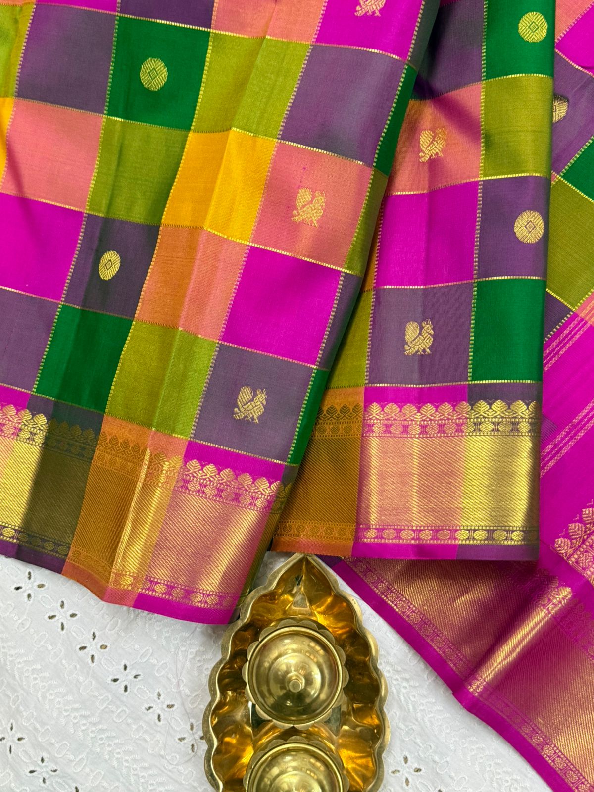 Paalum pazhamum checks/ Arani silk CLSA9921