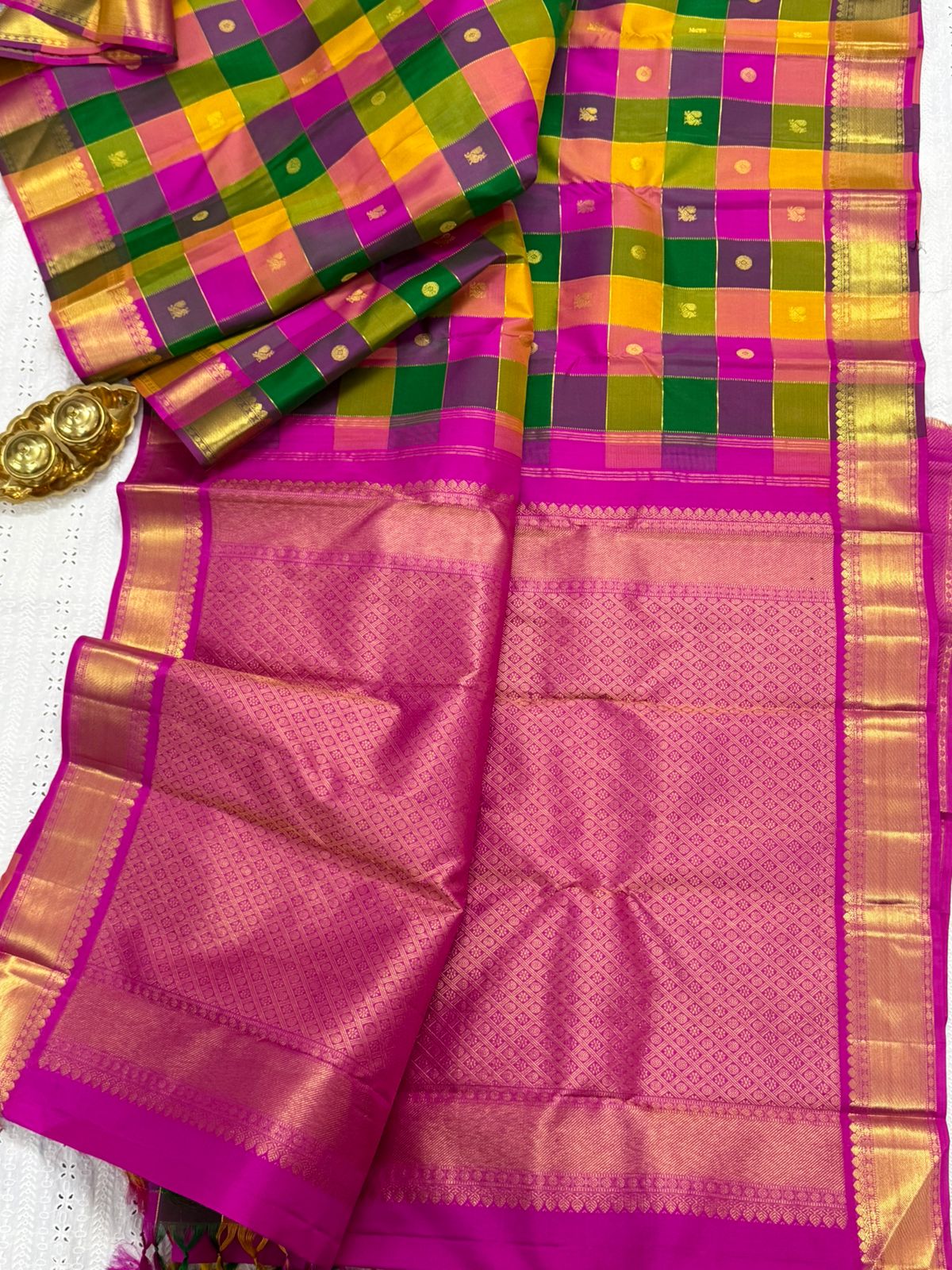 Paalum pazhamum checks/ Arani silk CLSA9921