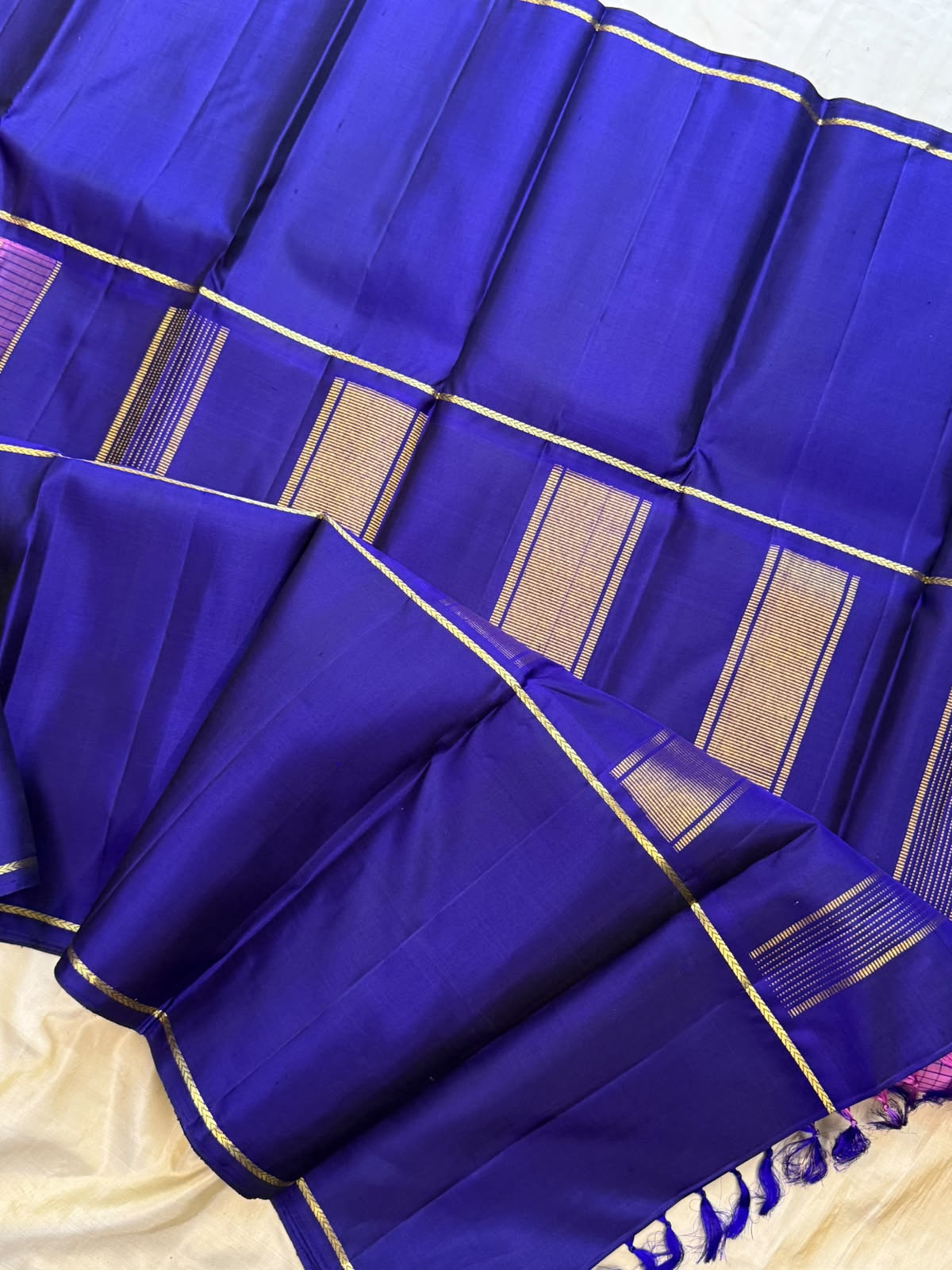 Pink kattam long border/ Kanjipuram silk CL9922