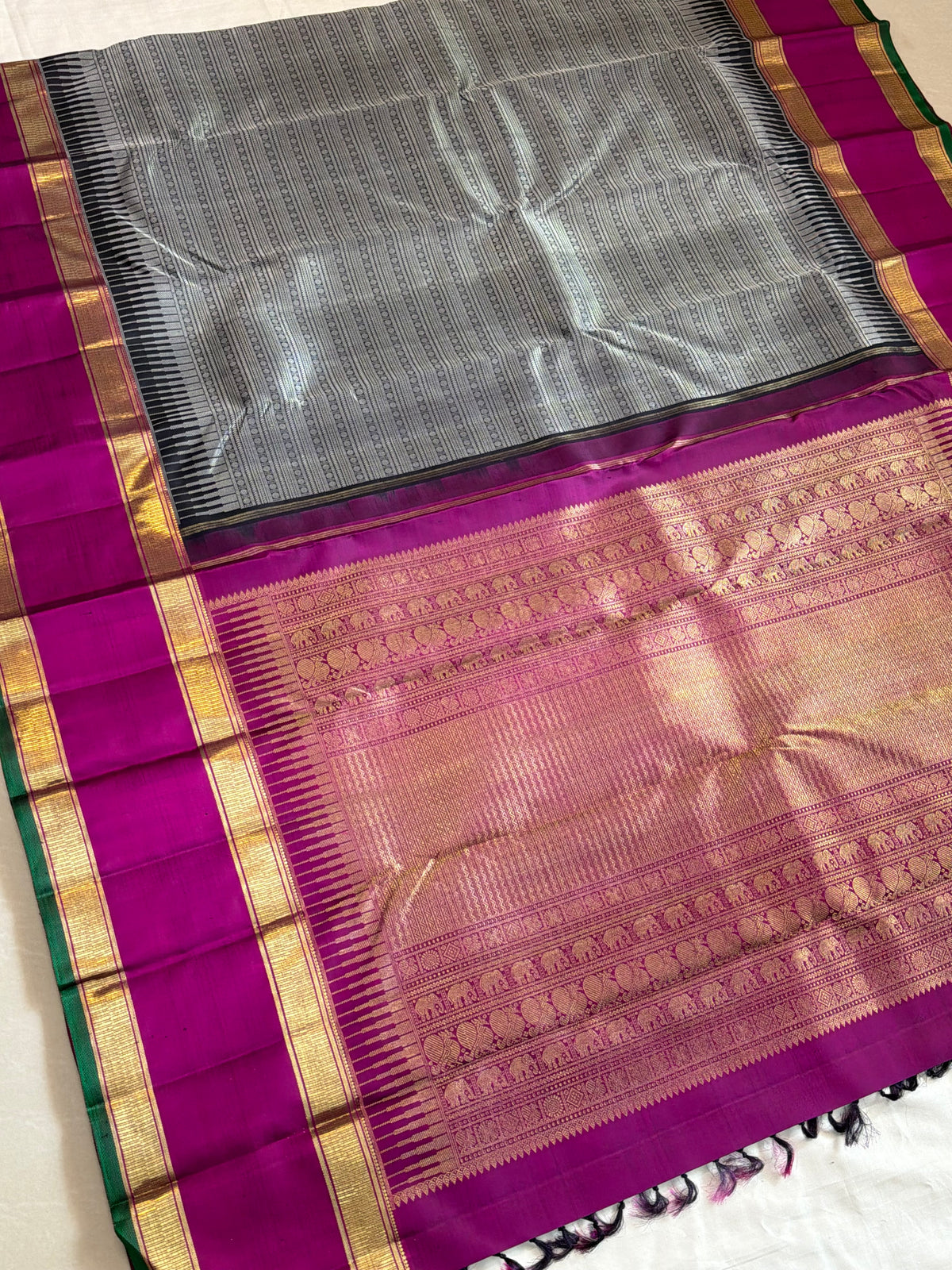Varisapet black  / pure Zari Kanjipuram silkCLSA9899