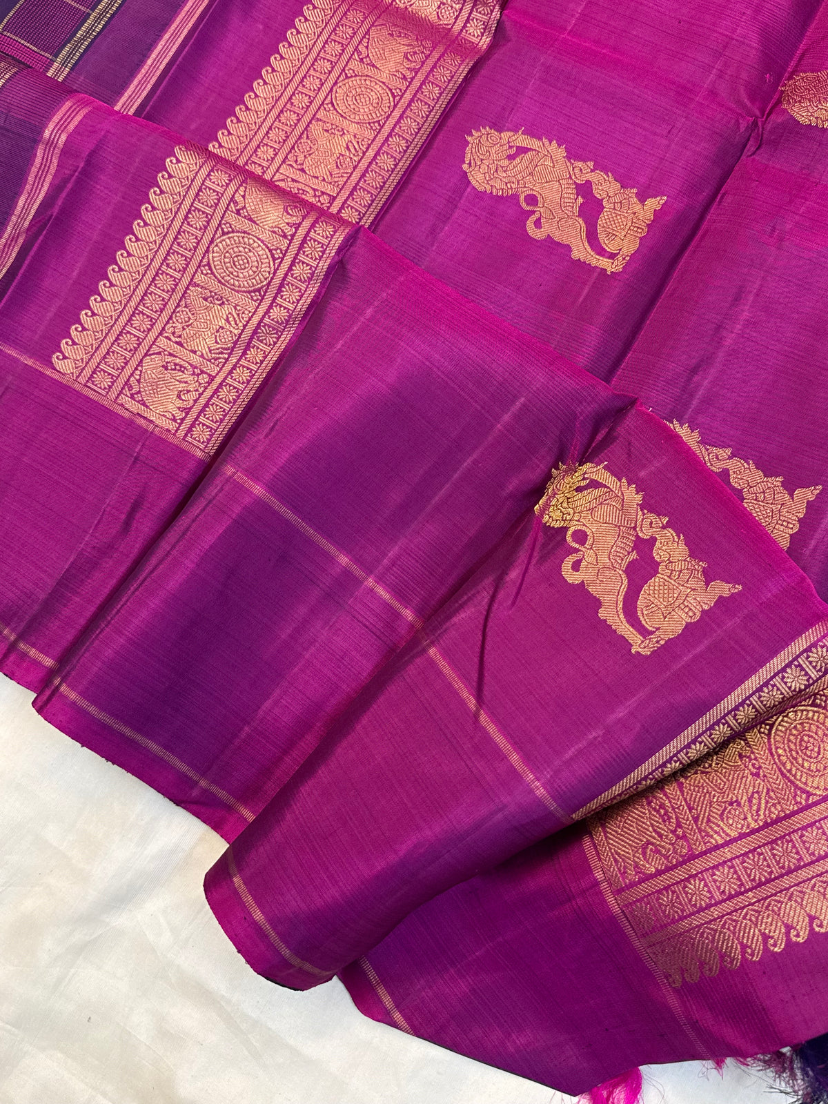 Chettinad Kattam with zari butta pure Zari/kanjipuram silk saree clsa 13040