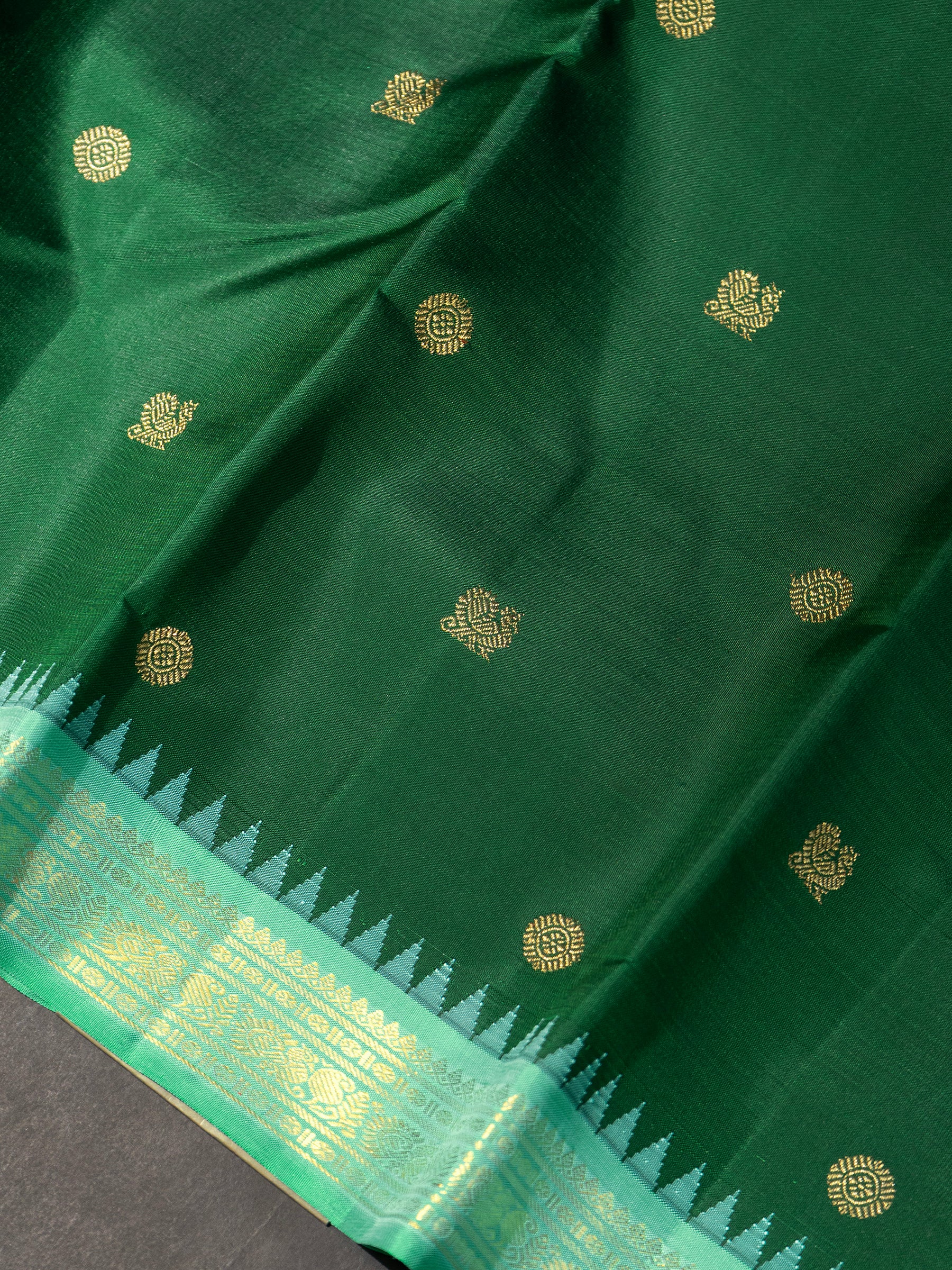 Small border Korvai / Kanjivaram Saree CLSA8271