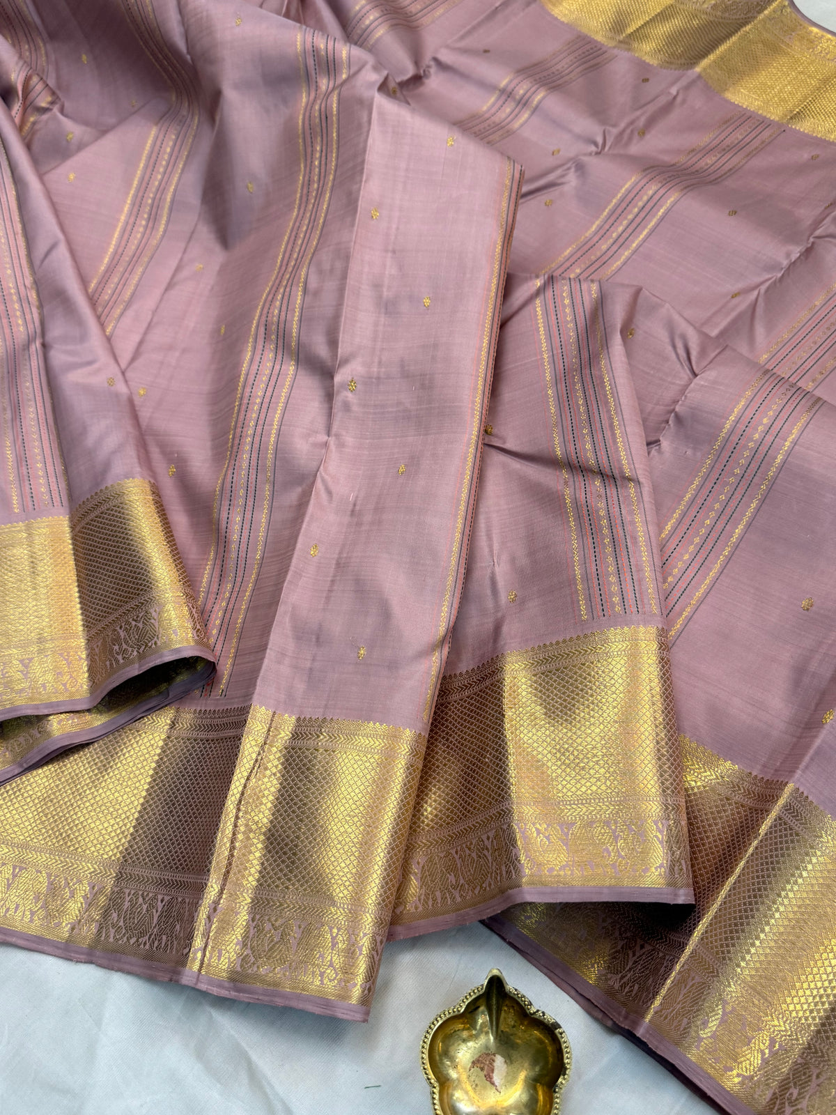 Aarani blush pink /kanjipuram silk saree clsa 12865