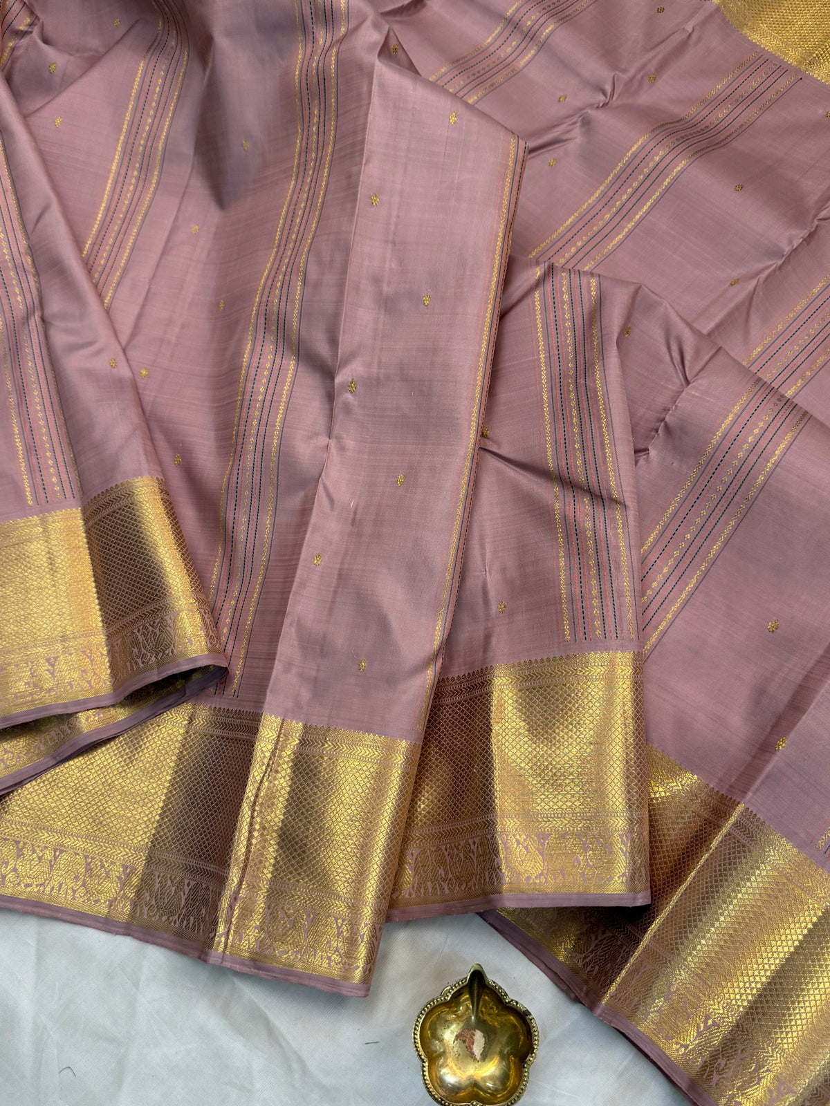 Aarani blush pink /kanjipuram silk saree clsa 12865