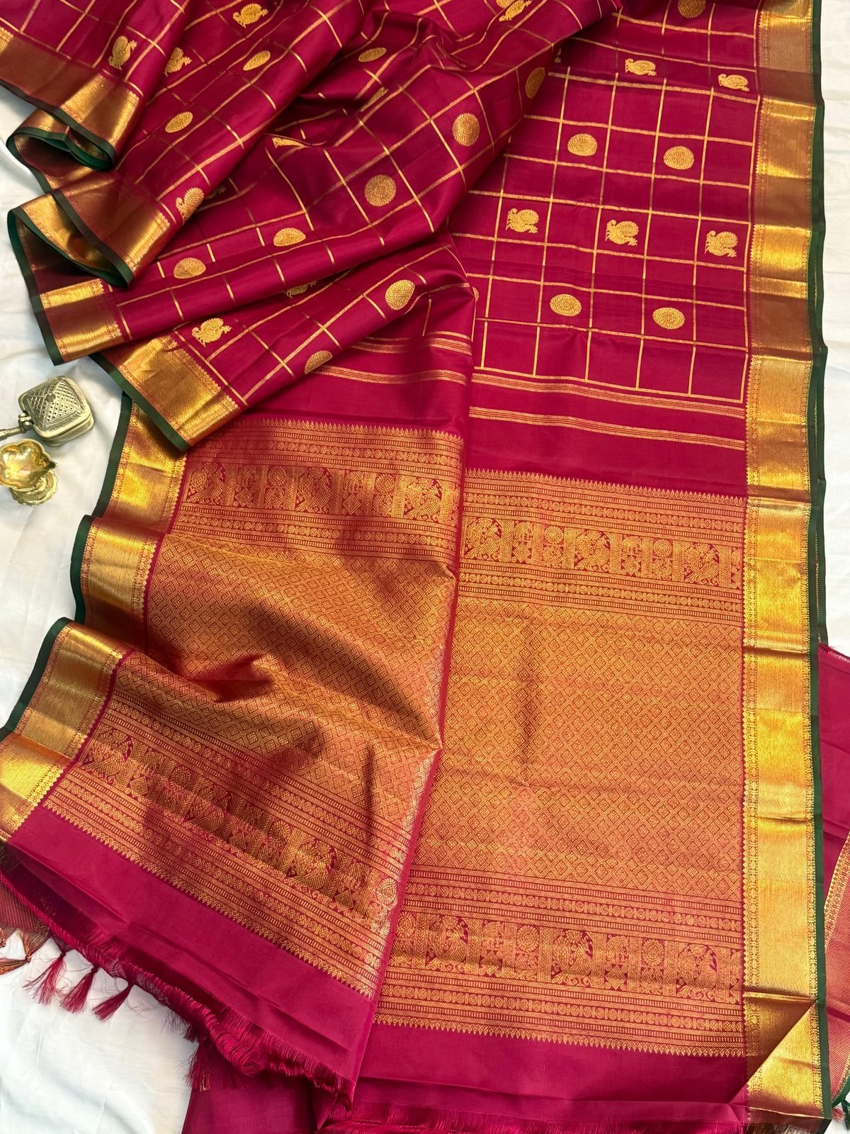 Aarani Kattam Butta kanjipuram silk saree CLSA 13023