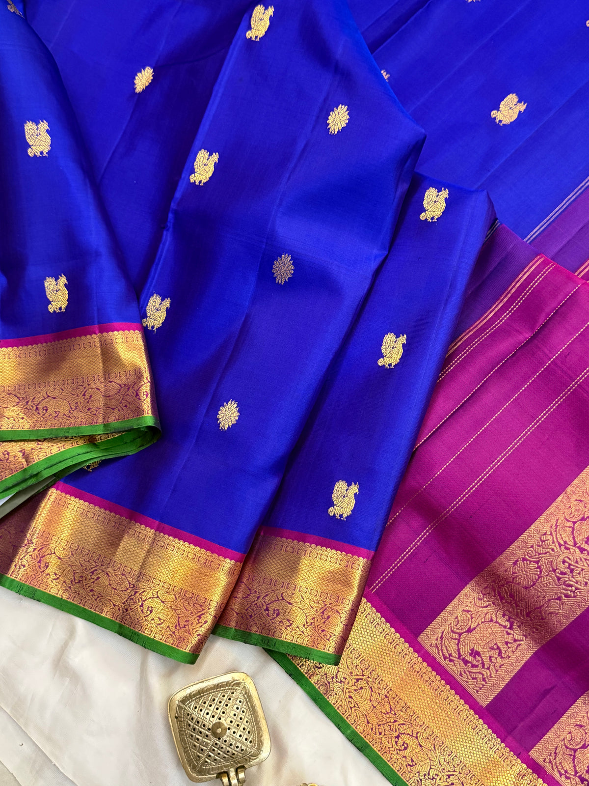 10yards kanjipuram silk saree CSLA12186