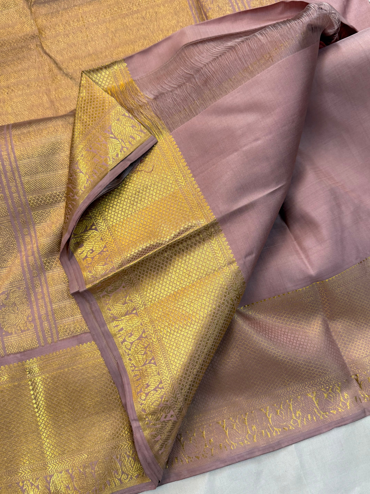 Aarani blush pink /kanjipuram silk saree clsa 12865