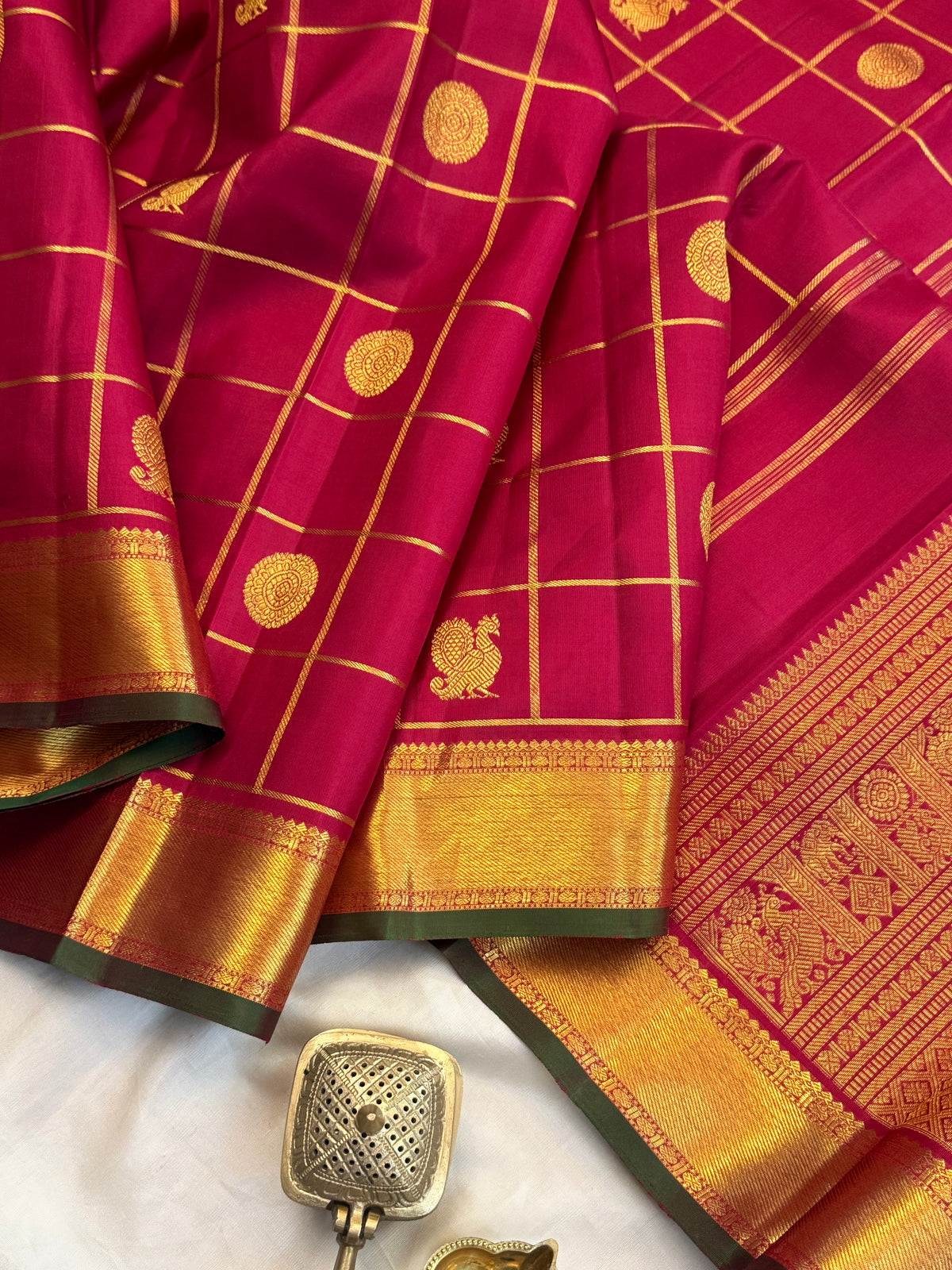 Aarani Kattam Butta kanjipuram silk saree CLSA 13023