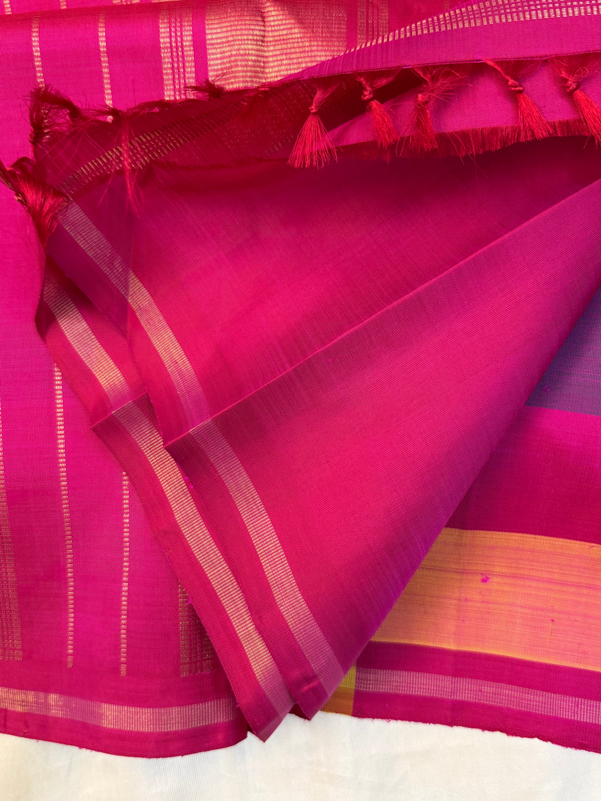 Paalum Pazhamum checks/kanjipuram silk saree clsa 13049