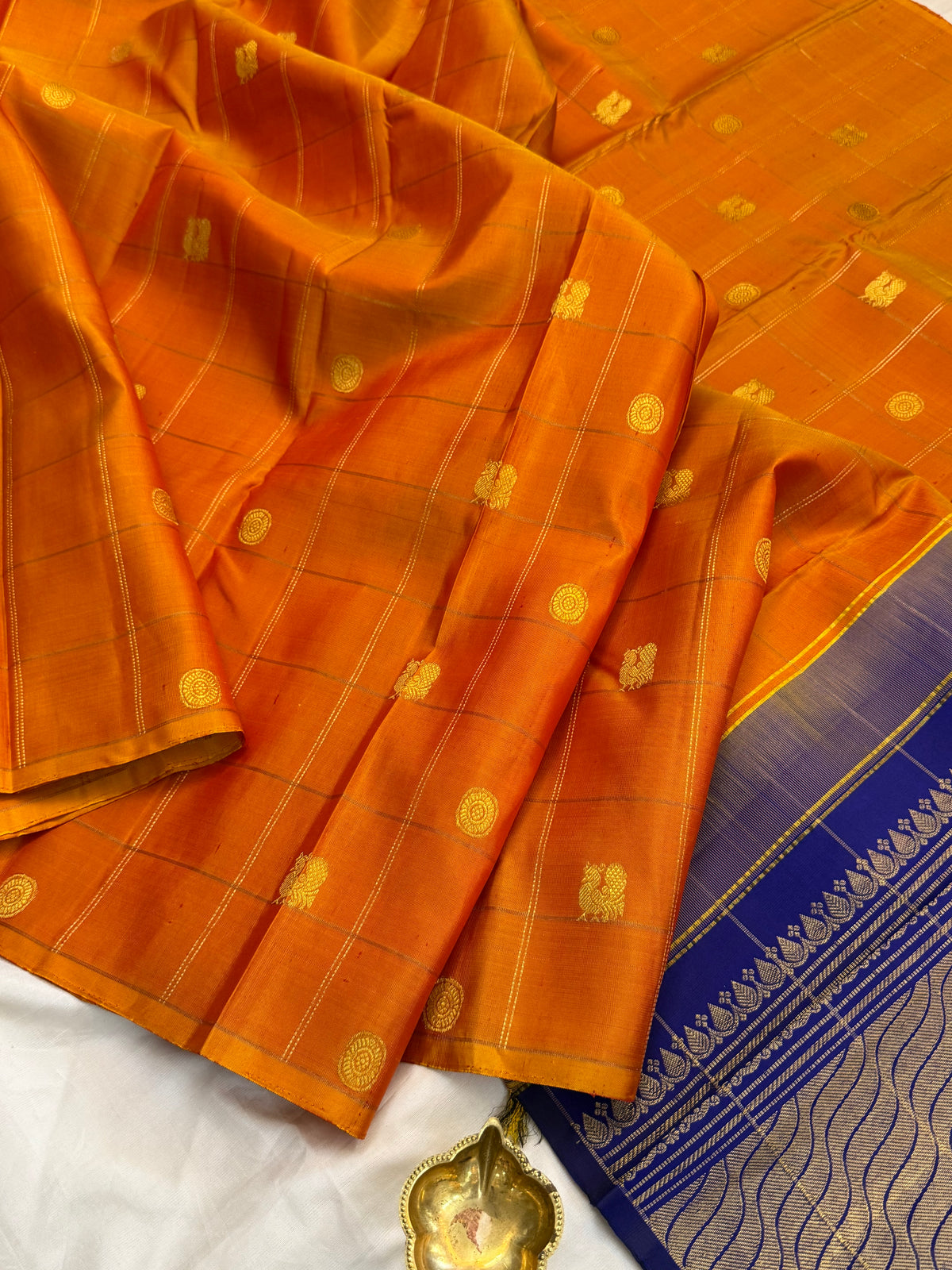 Aarani Simha body Zari kattam butta/kanjipuram silk saree clsa 11153